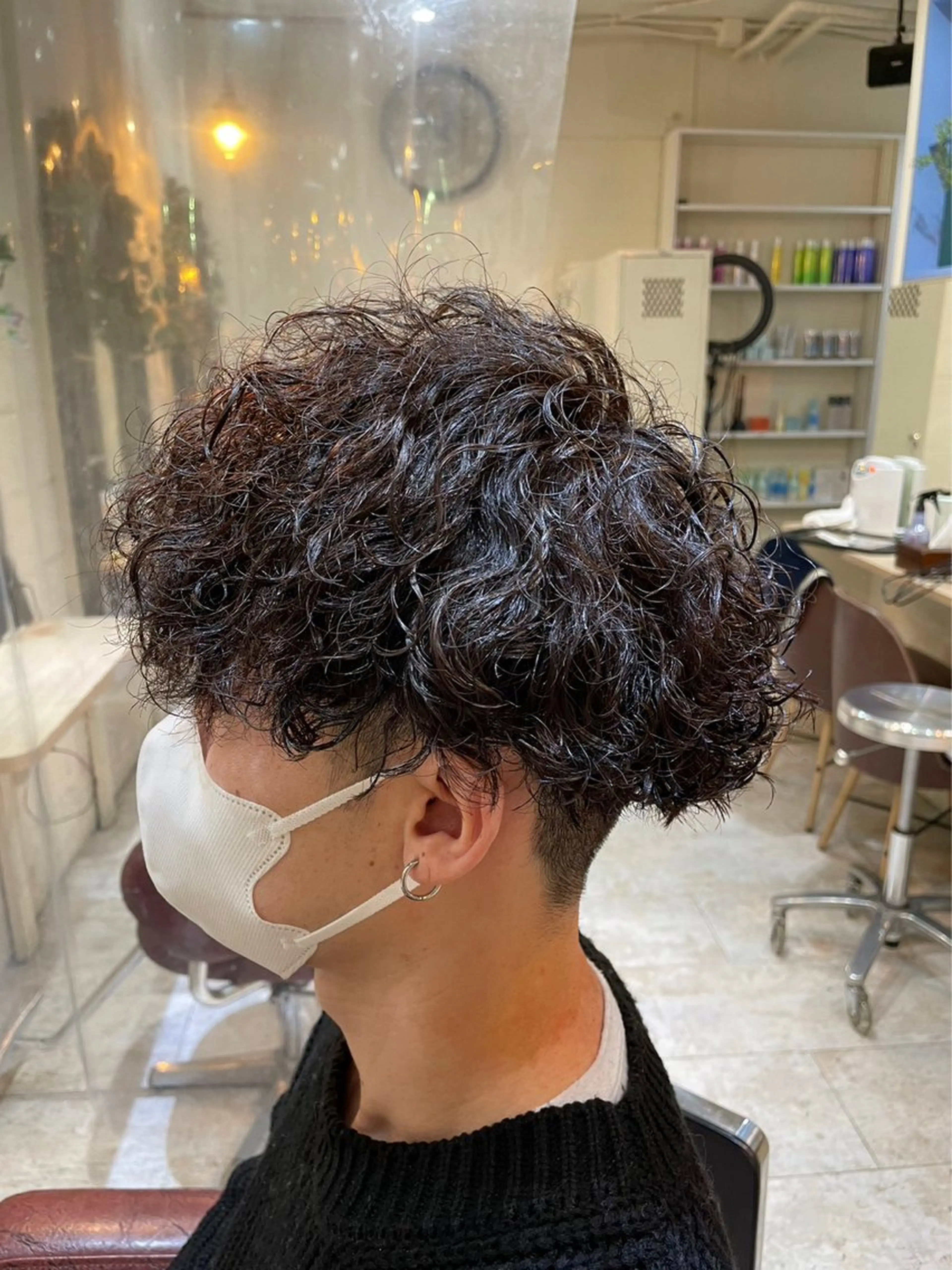 ショート パーマ メンズ カット パーマ メンズパーマ特化🏆 宮崎健人✨️のヘアスタイル