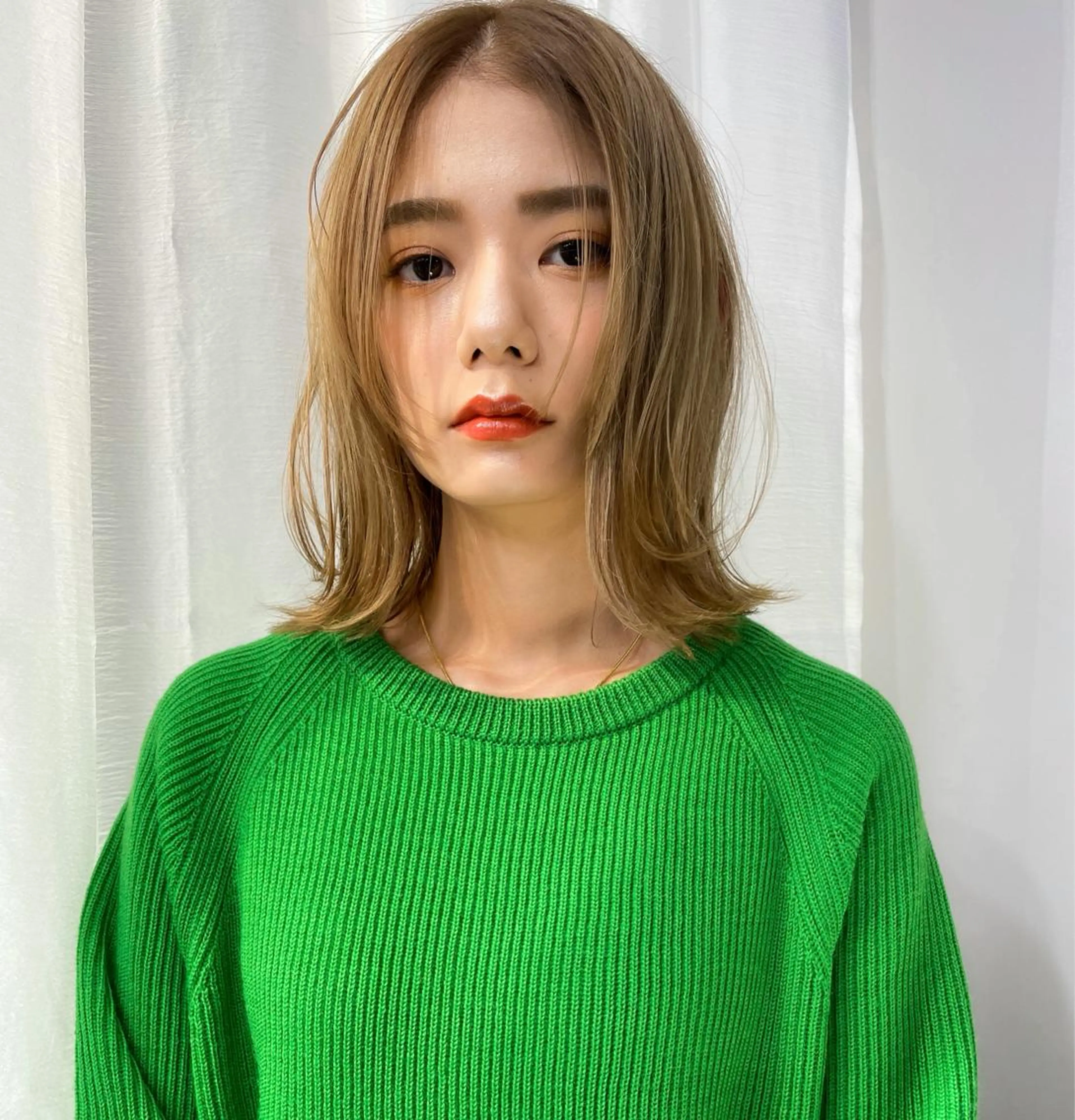 ショート カラー ボブ パーマ＊ 顔まわり似合わせのヘアスタイル