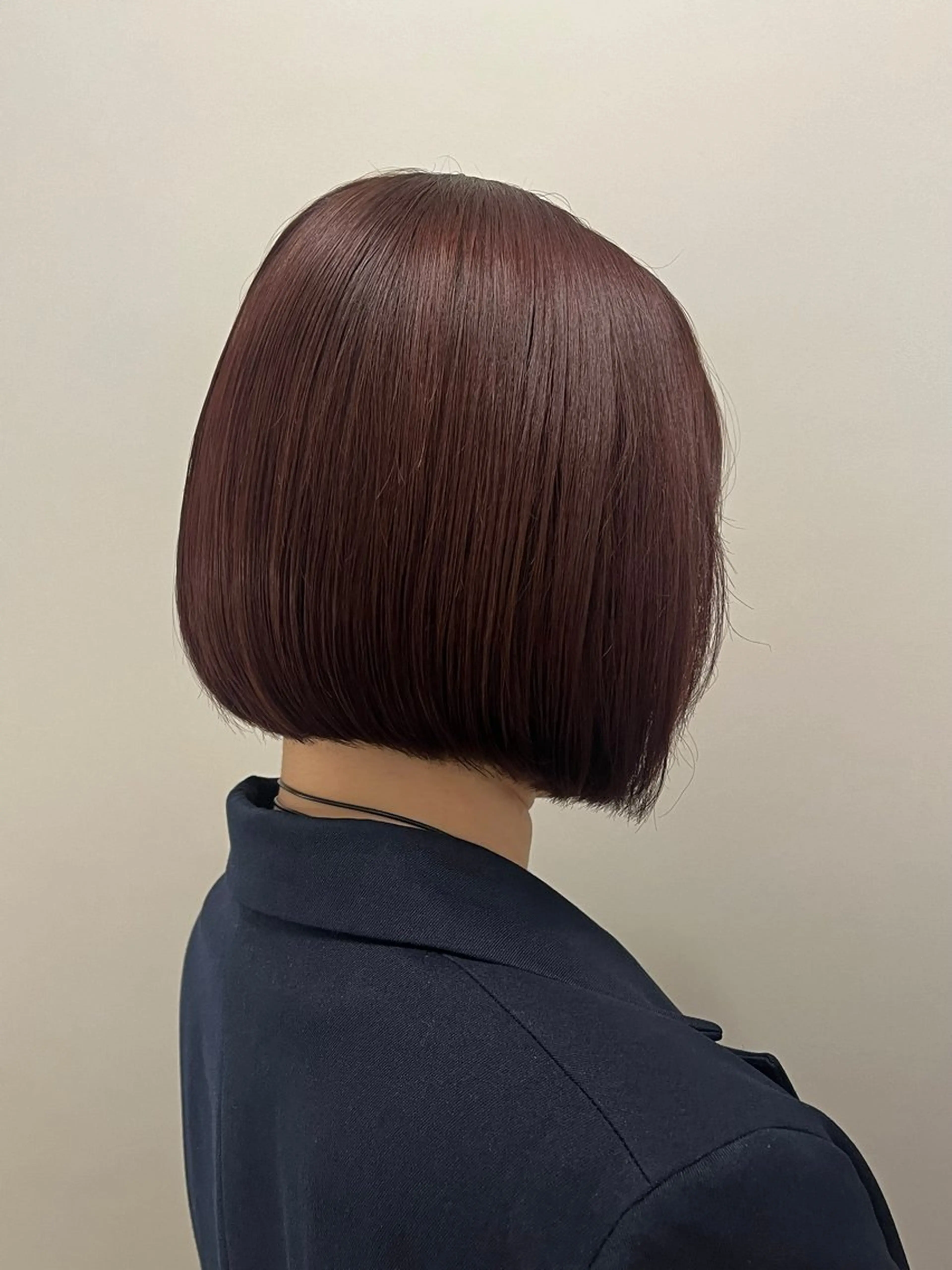 カラー ピンクカラー ボブ モッズヘア 千駄ヶ谷アカデミー所属・ヒグチ リンのヘアスタイル