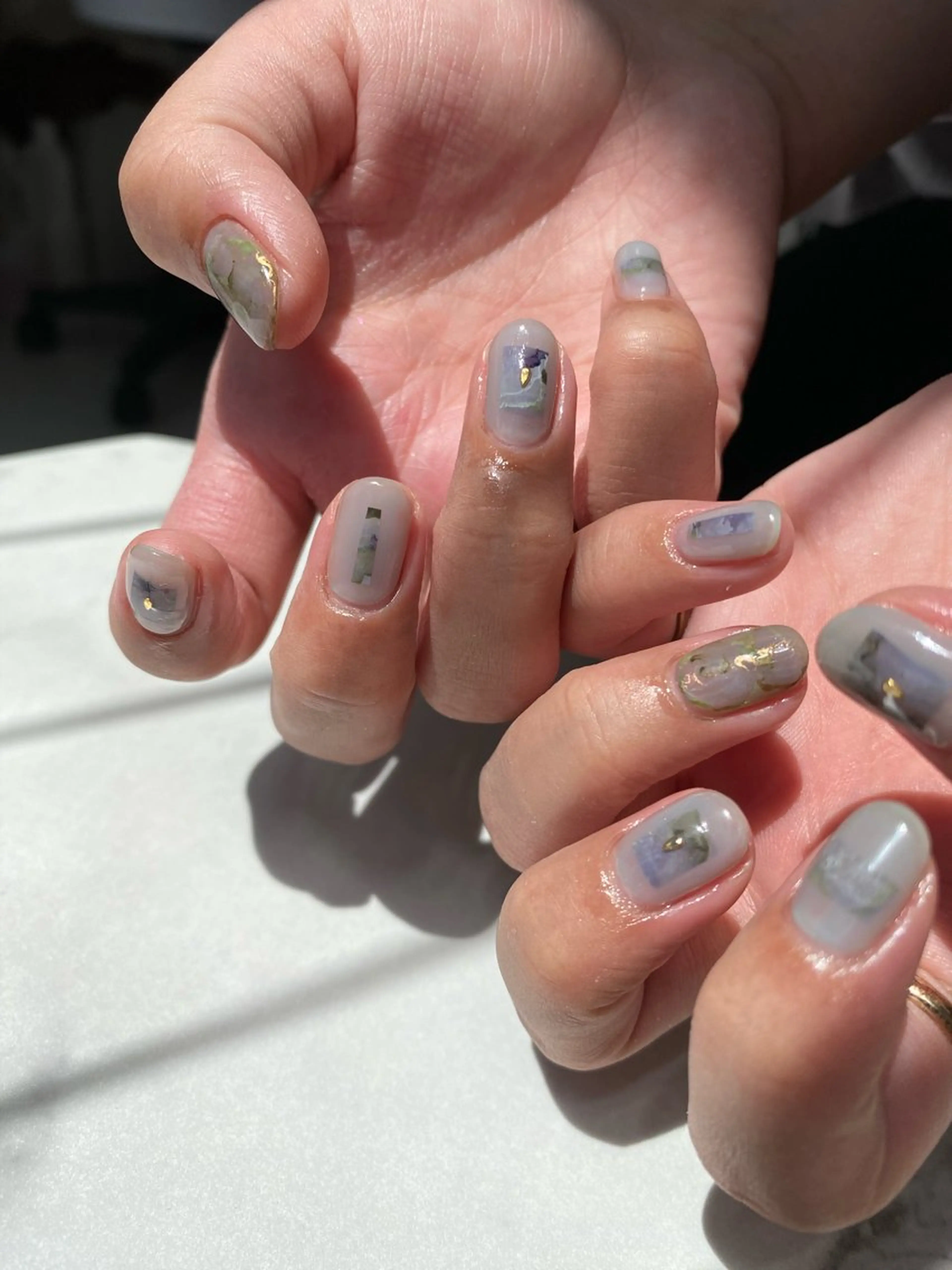 ネイル ジェルネイル マグネットネイル ニュアンスネイル ワンカラーネイル パラジェル ハンドネイル 草加ニュアンスネイル 🌚hersのネイルデザイン