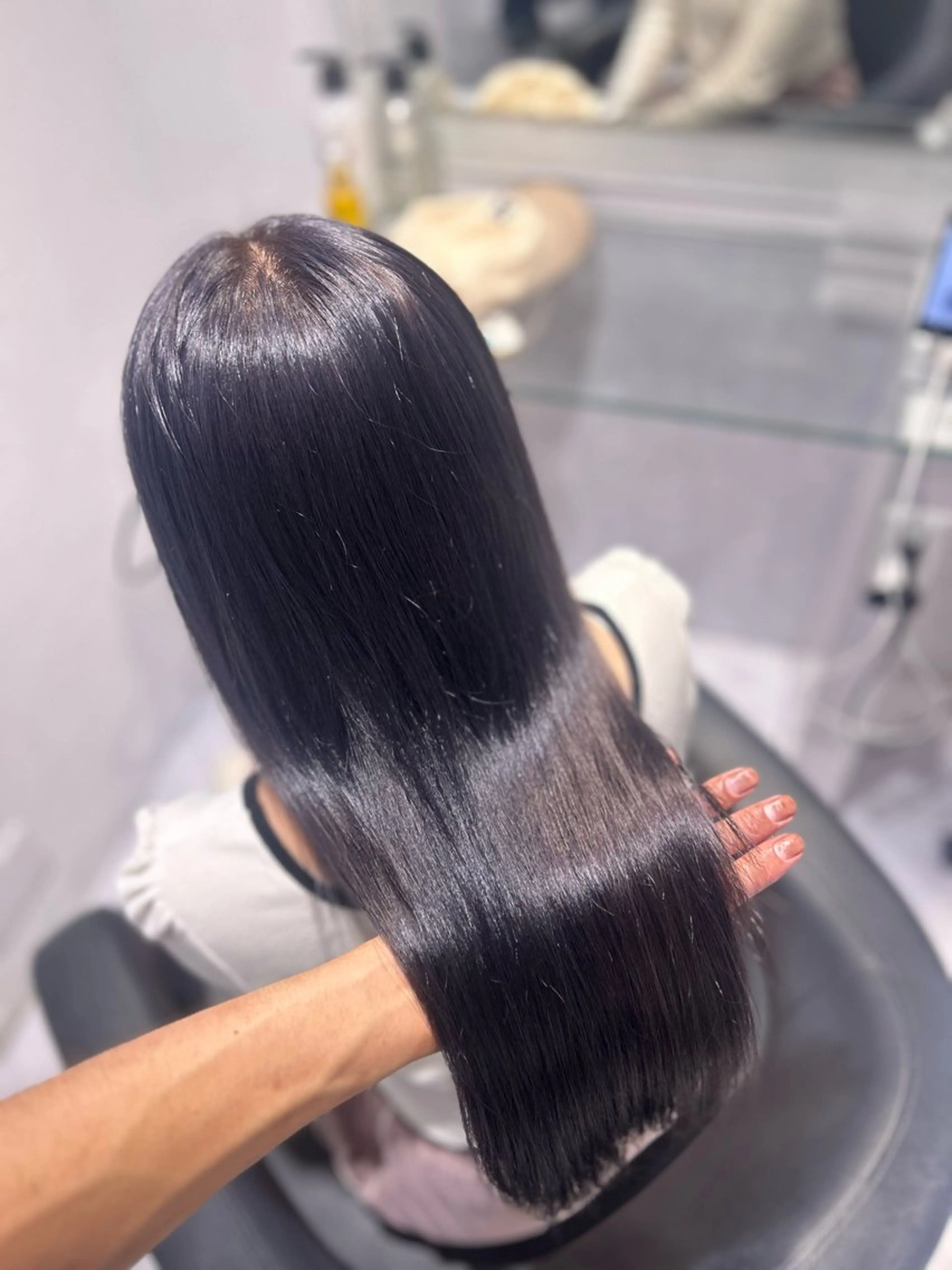 ロング カラー ヘアカラー トリートメント 表参道/透明感カラー /暗髪/ジュキヤのヘアスタイル