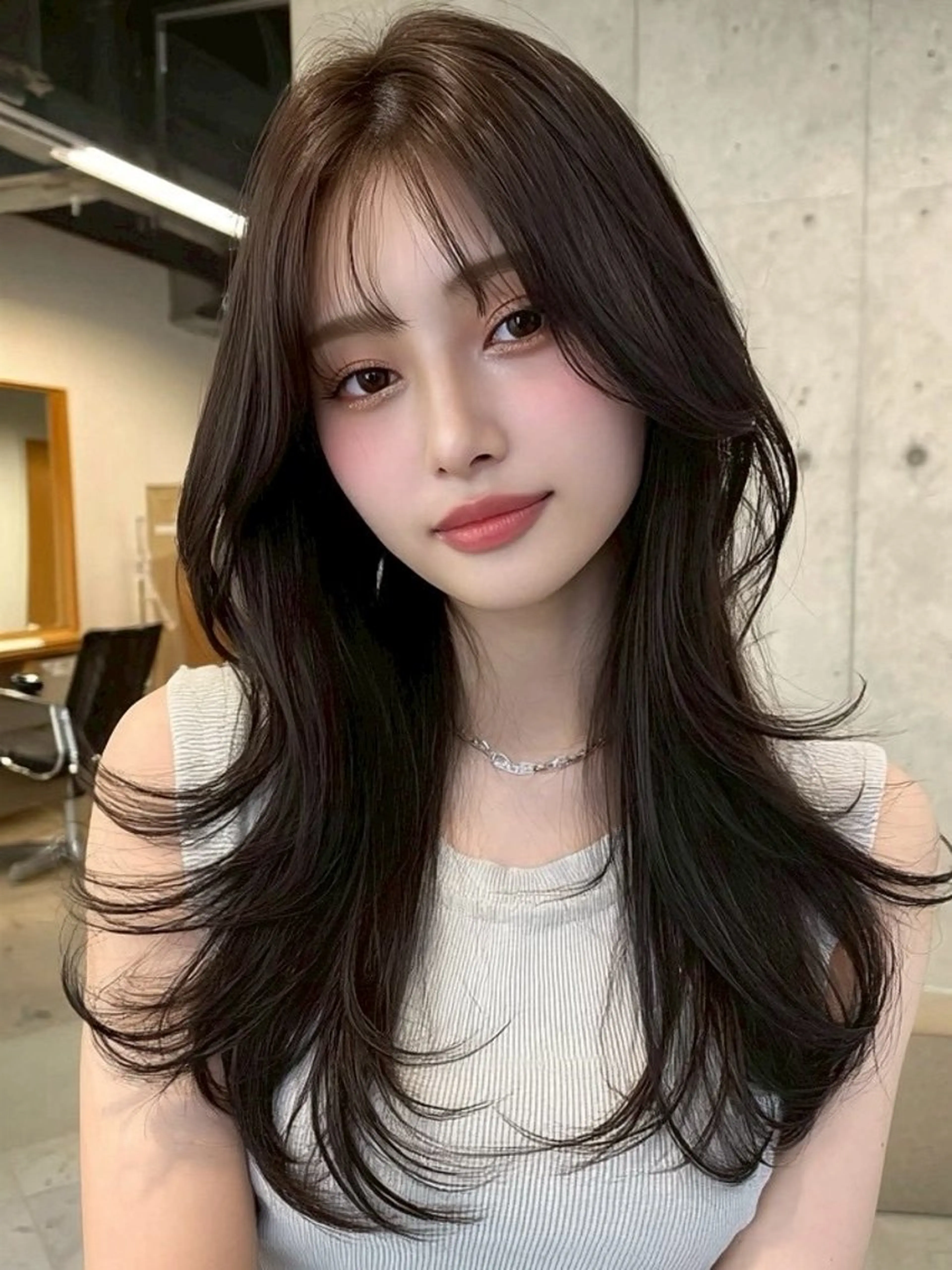 ロング カラー 透明感カラー ダブルカラー イルミナカラー 髪質改善 似合わせカット カット ヘアカラー 美髪 Risaのヘアスタイル