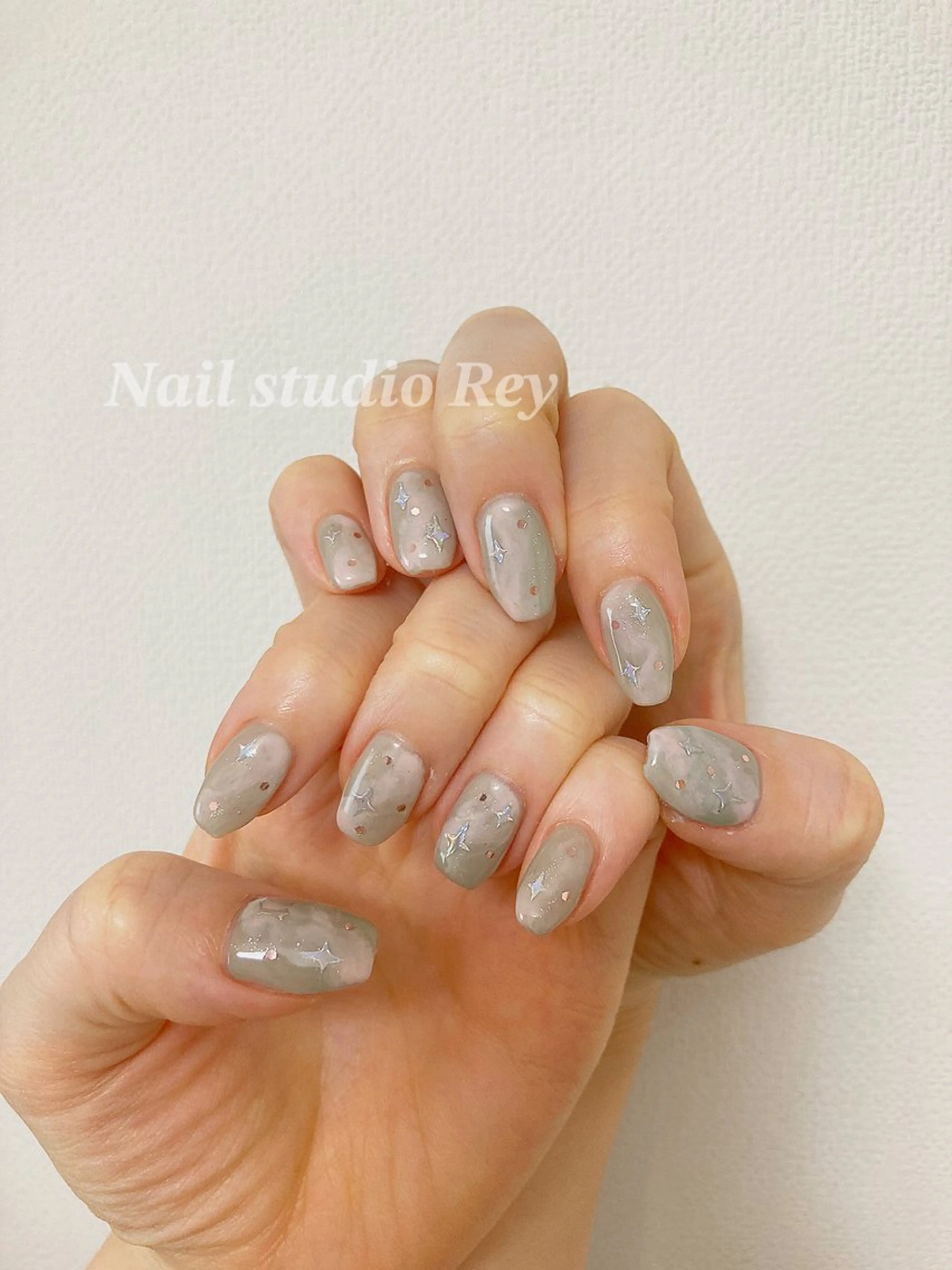 ネイル 大理石ネイル(マーブル) ecrin (エクラン)のネイルデザイン