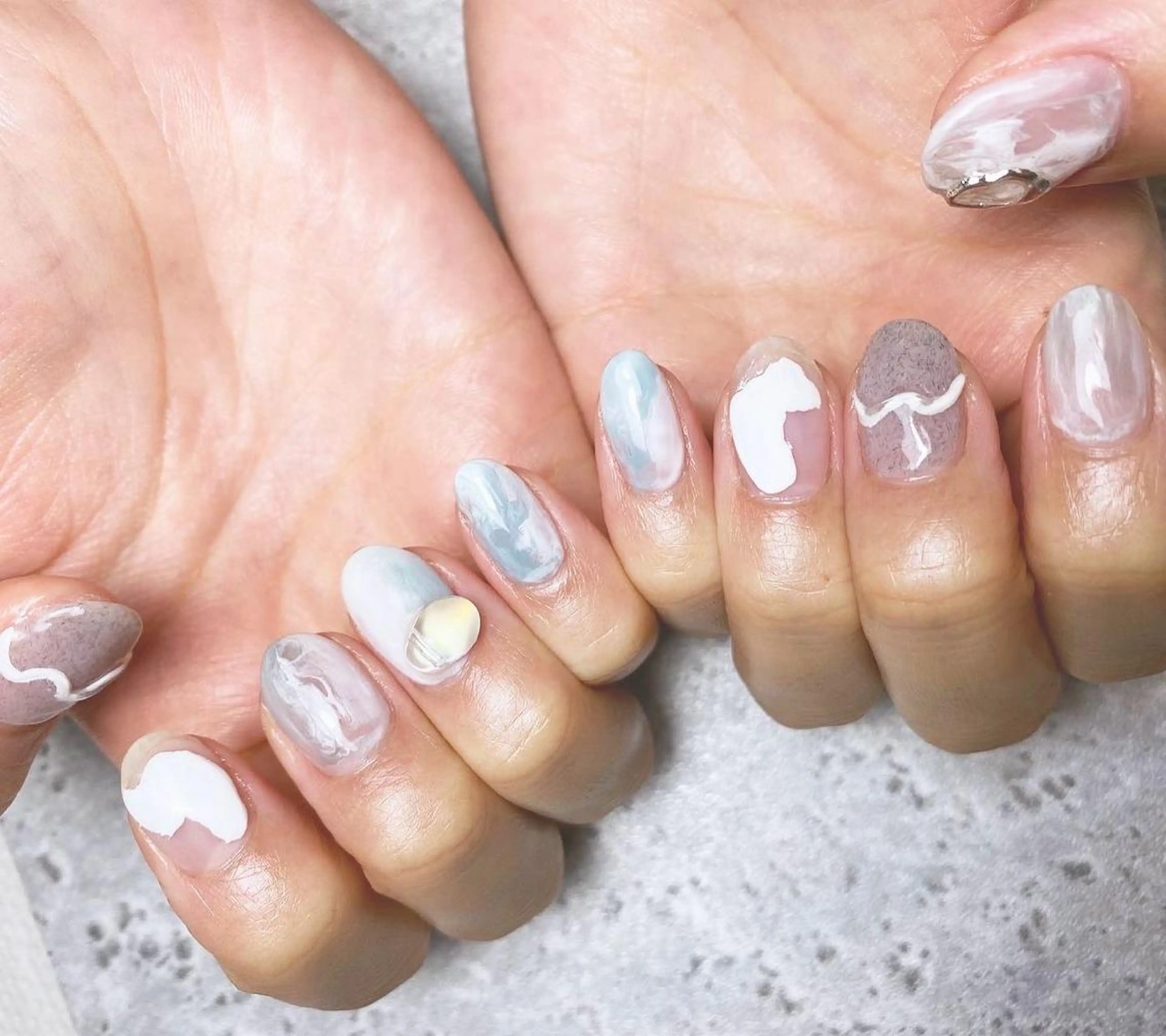 ネイル 持ち込み ハンドネイル ハンドケア 🌿Charme🌿 MAIのネイルデザイン