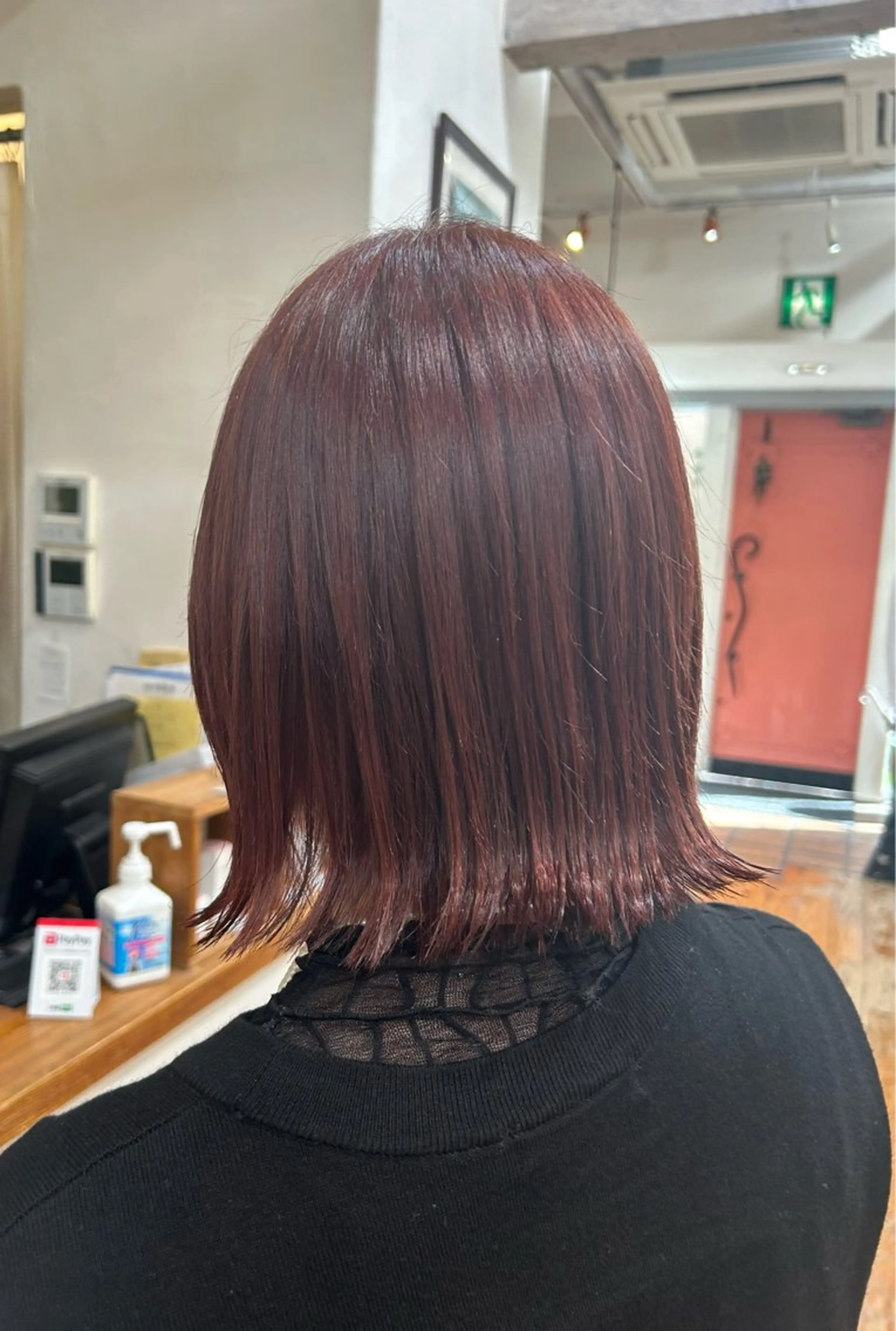 ミディアム ボブ カット ヘアカラー ✂︎店長✂︎ ちさきのヘアスタイル