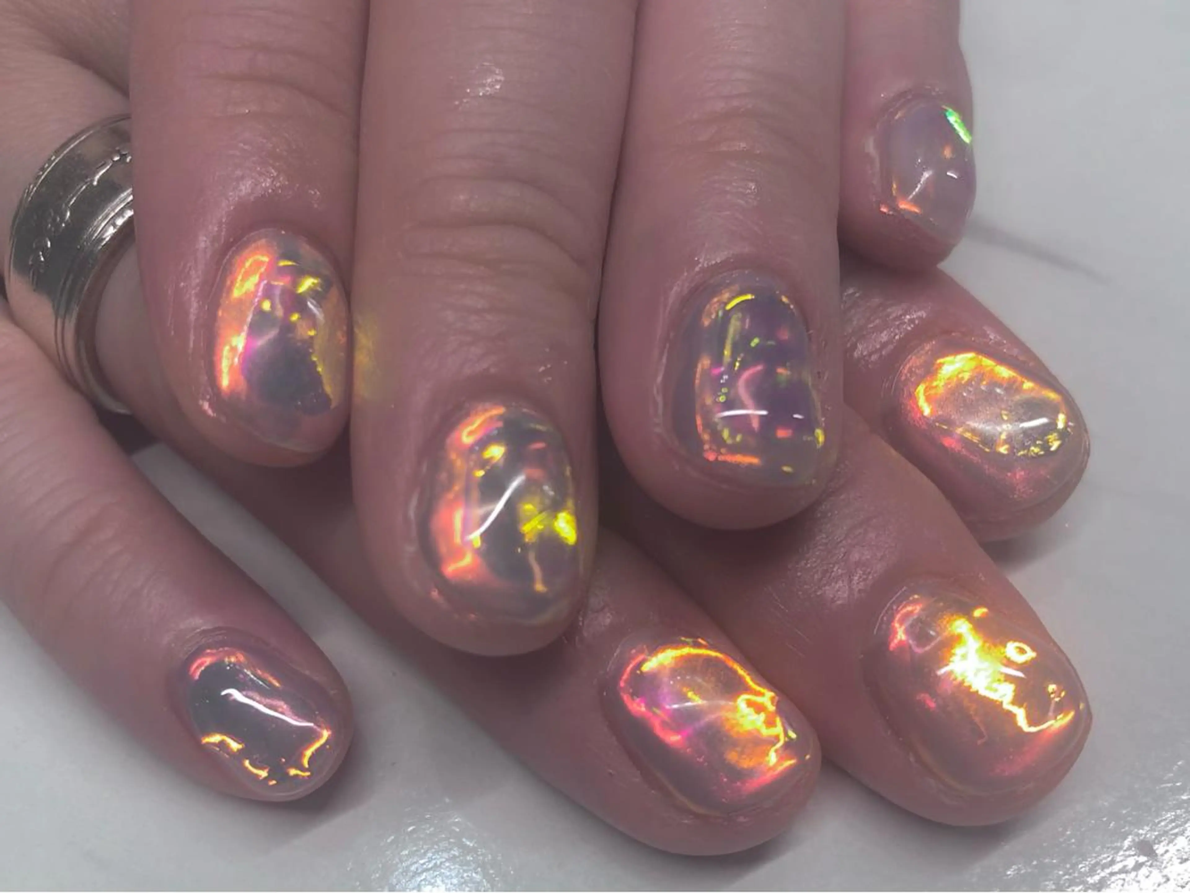 ショート カラー ネイル Aayley(アイリー)Salon所属・Aayley アイリ―サロンのネイルデザイン