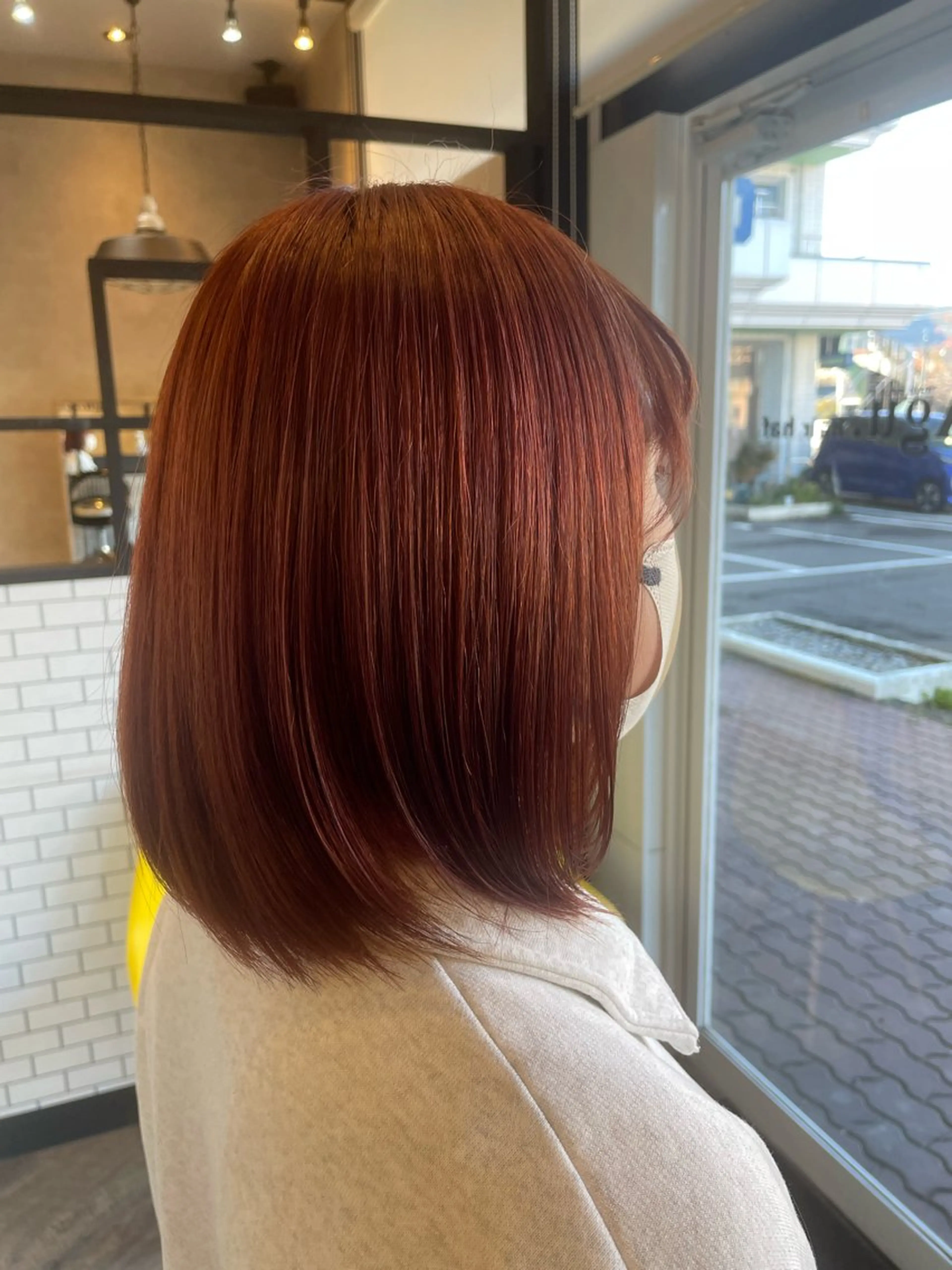 ミディアム カラー カット ヘアカラー トリートメント haf店長 ✂︎タカハシレン✂︎のヘアスタイル