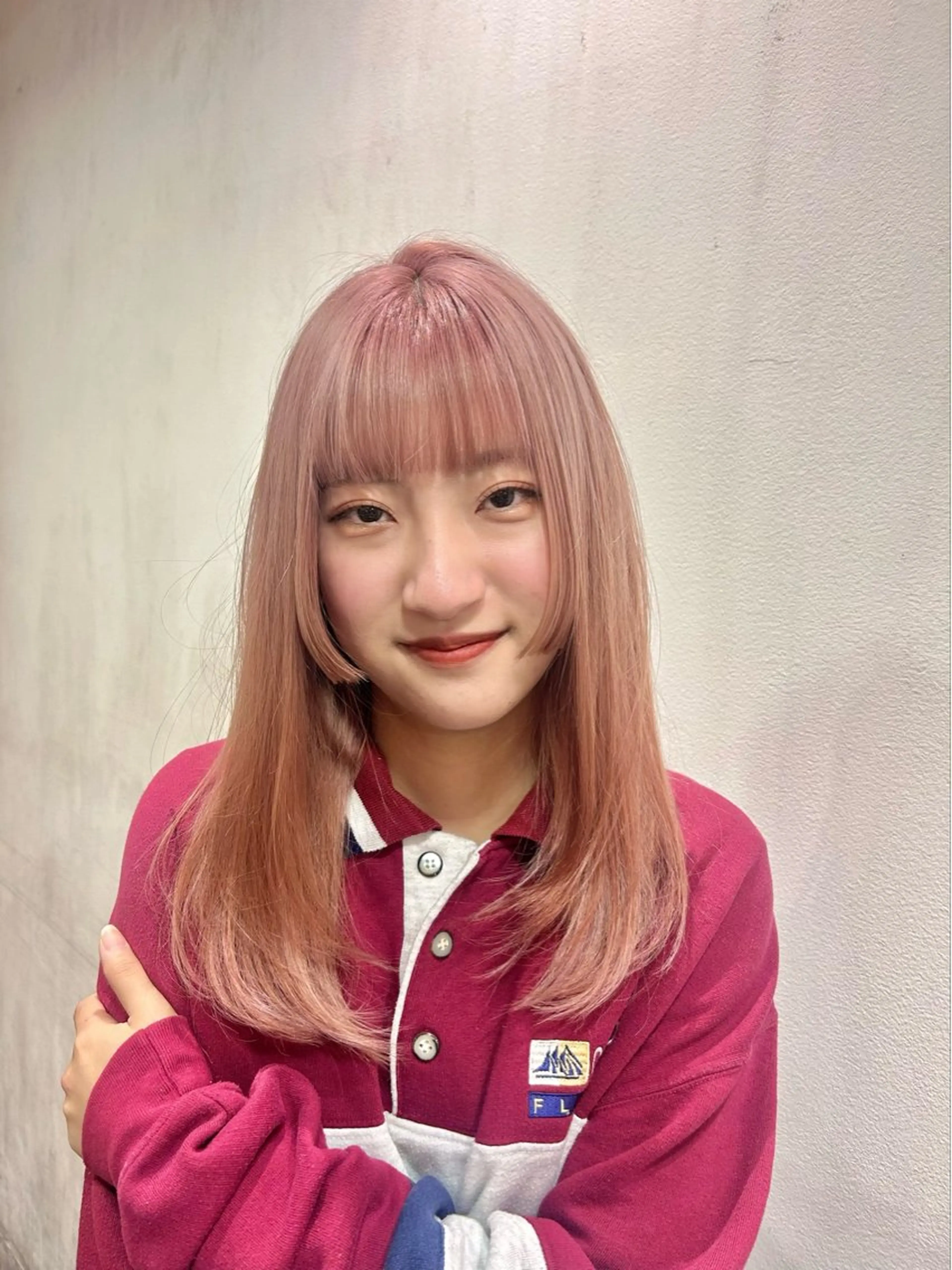 セミロング カット ヘアカラー トリートメント L STUDIO所属・ハイトーン/ブリーチ 🧁soraのヘアスタイル