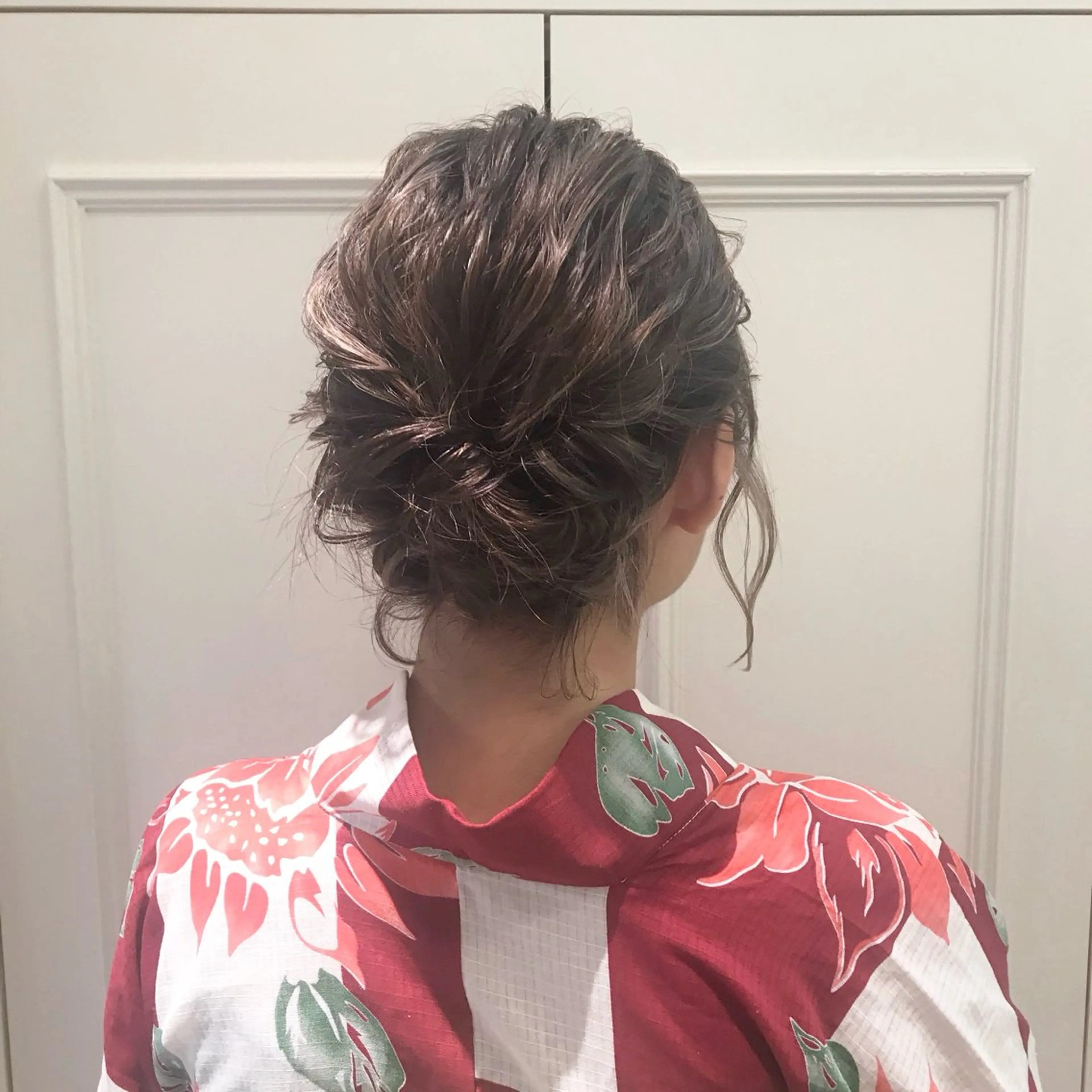 ミディアム 浴衣 大久保 愛のヘアスタイル