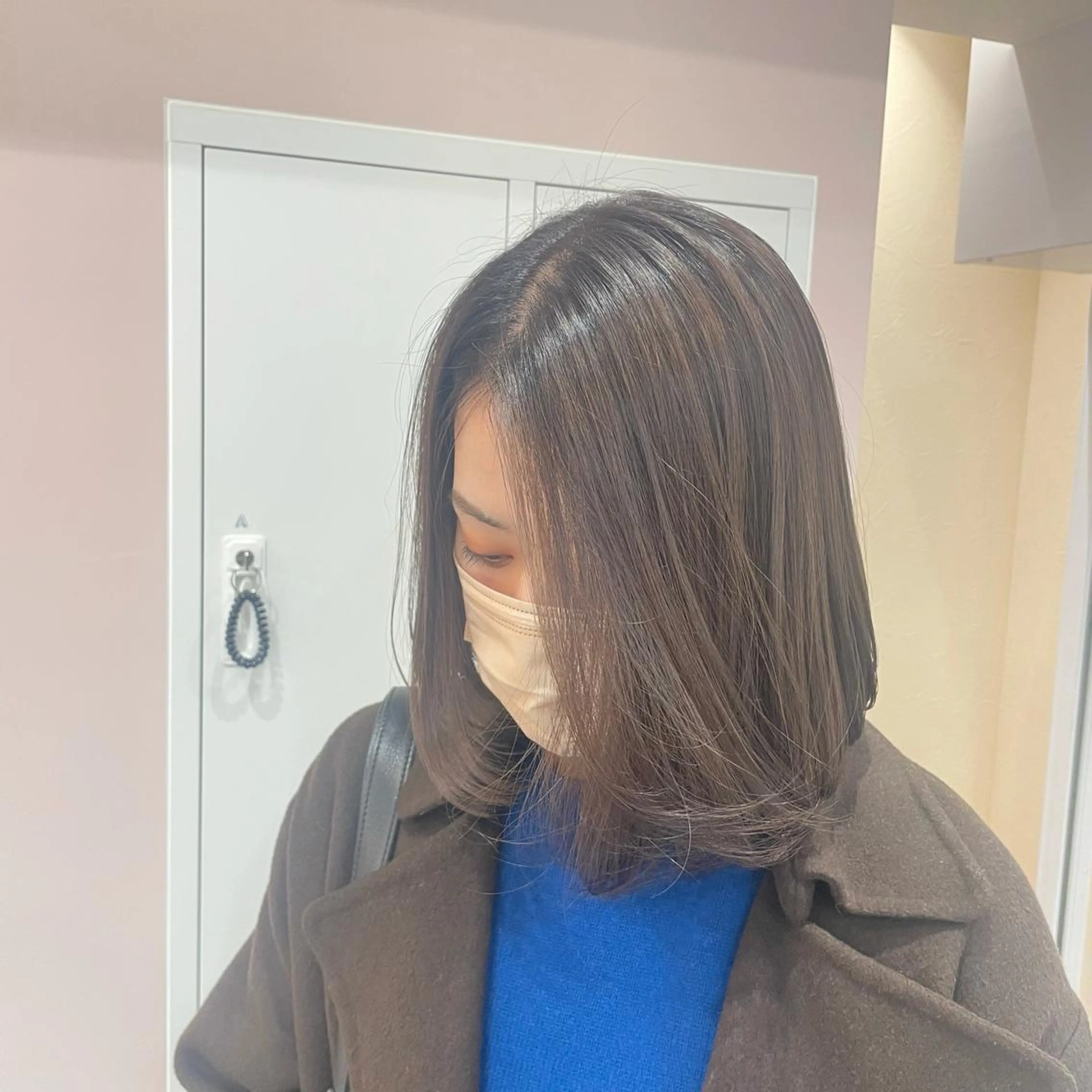 ミディアム ヘアカラー トリートメント ヘッドスパ マホ/日吉/髪質改善 /レイヤー/ガーリーのヘアスタイル