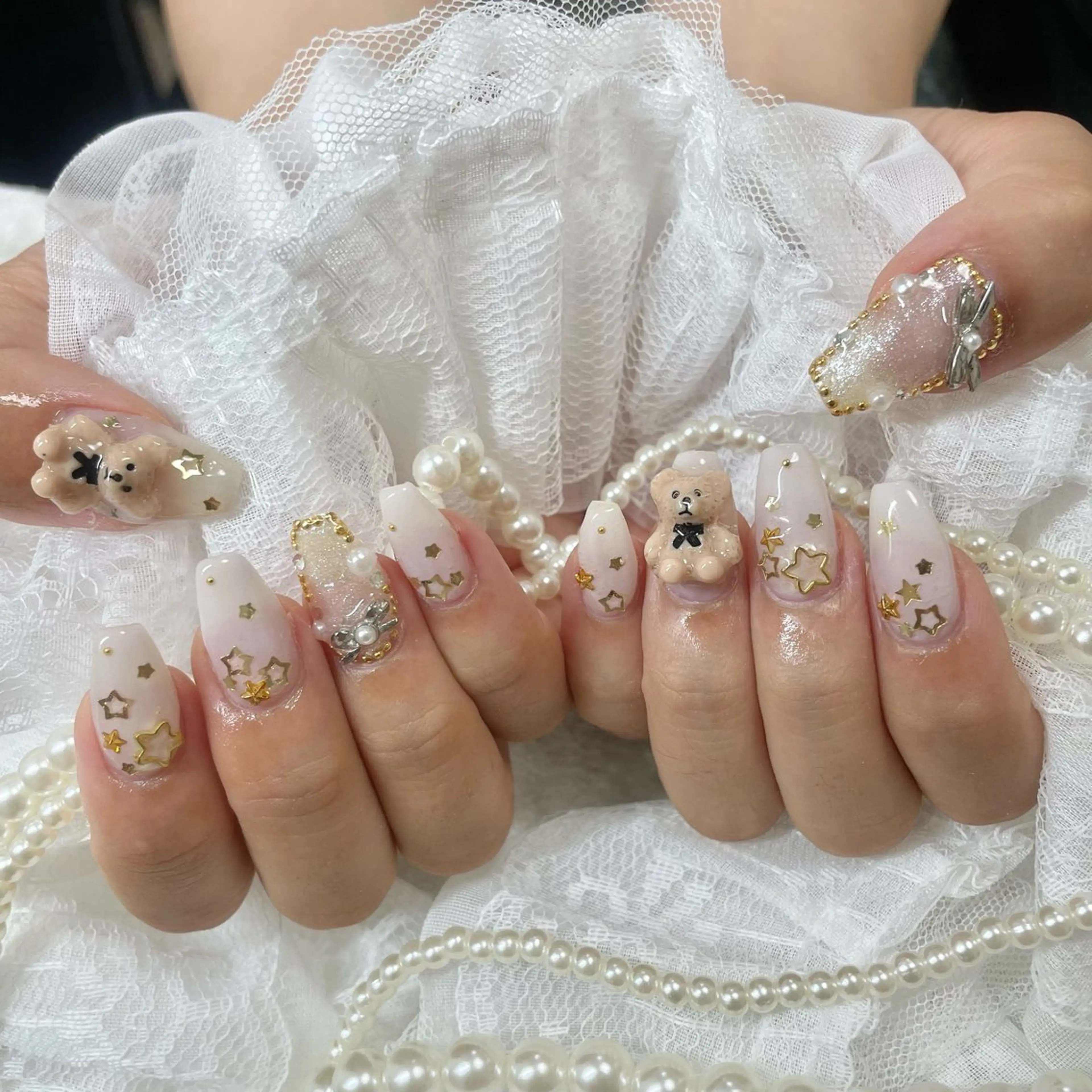 ネイル クリアネイル ハンドネイル 🎀AYAKO 🎀中韓ネイルのネイルデザイン