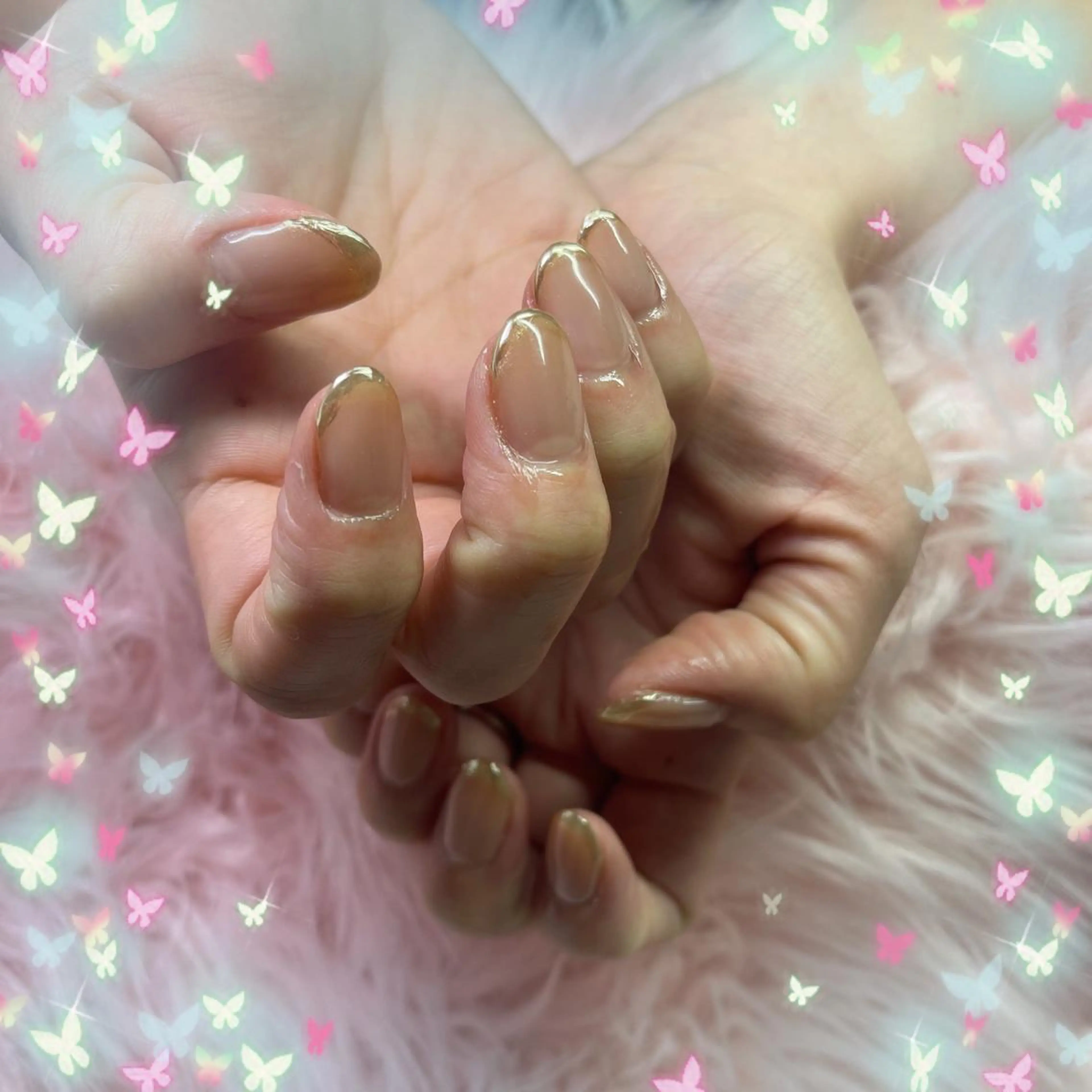 ネイル フレンチネイル ネイルサロンキュアイスト所属・キュアイスト アコパラジェル調布のネイルデザイン