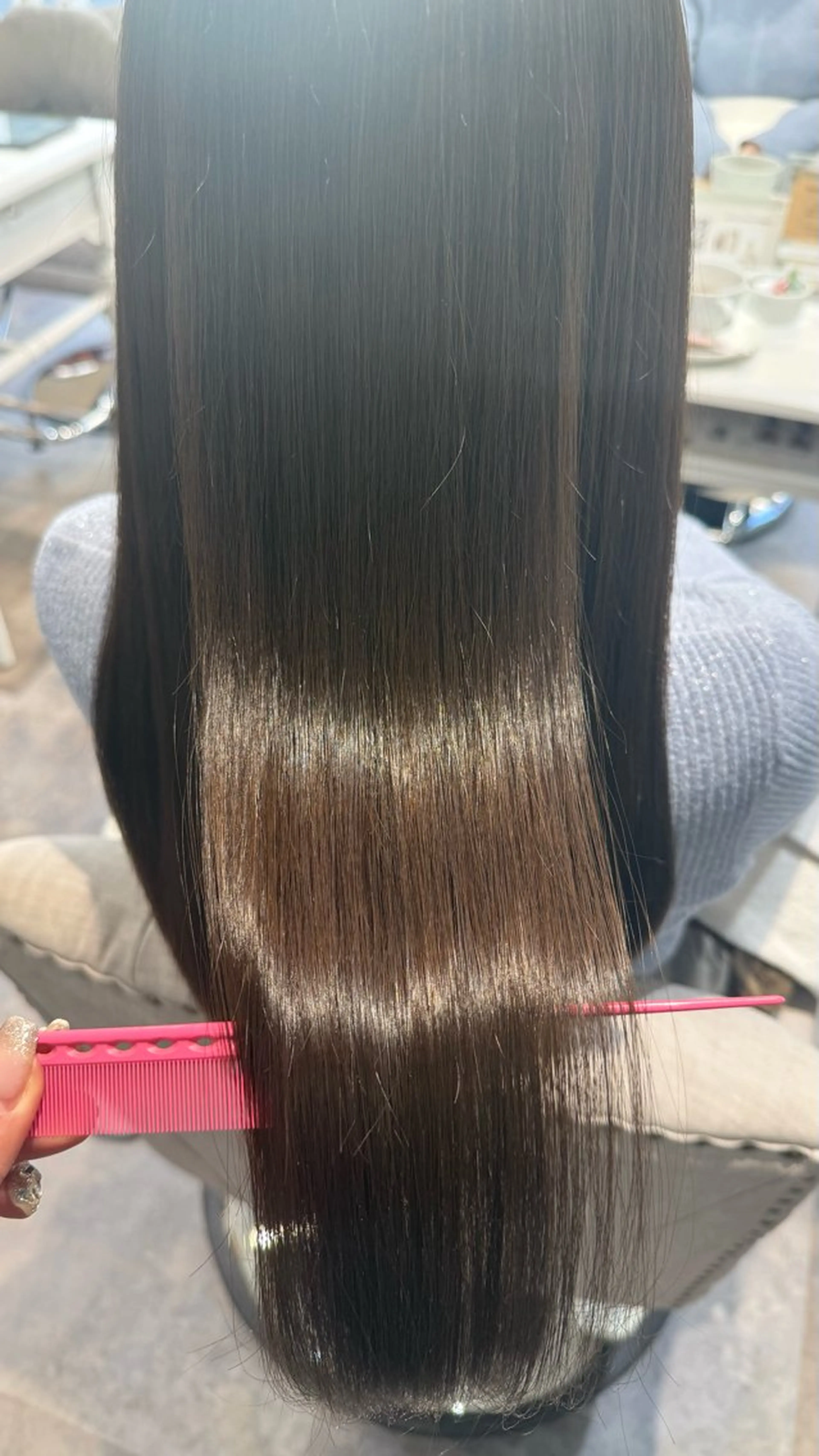 セミロング 🎀RUI/髪質改善 /美髪矯正/艶カラーのヘアスタイル