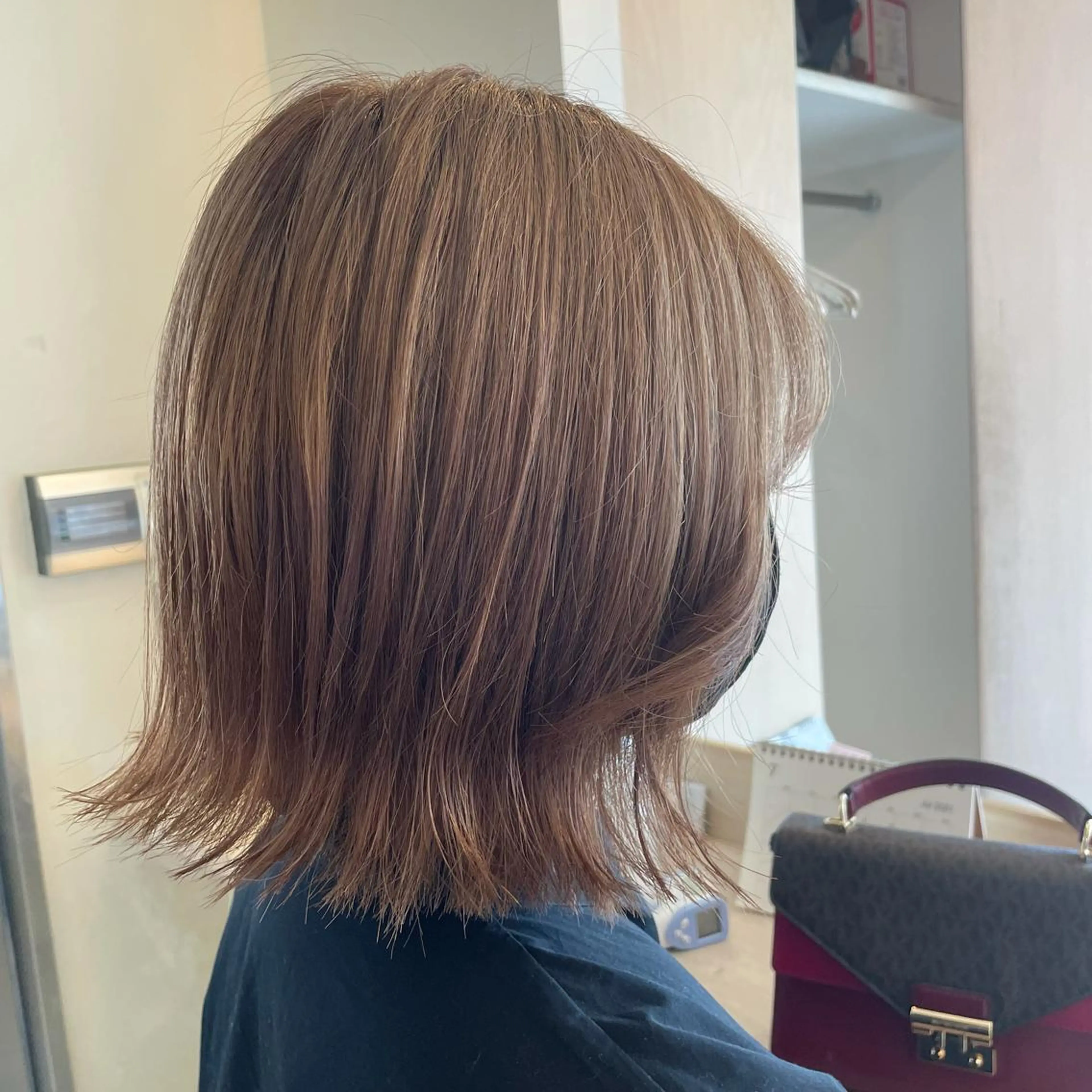 ショート カラー ヘアカラー トリートメント ボブウルフ/ボブ Satsuki【名駅のヘアスタイル