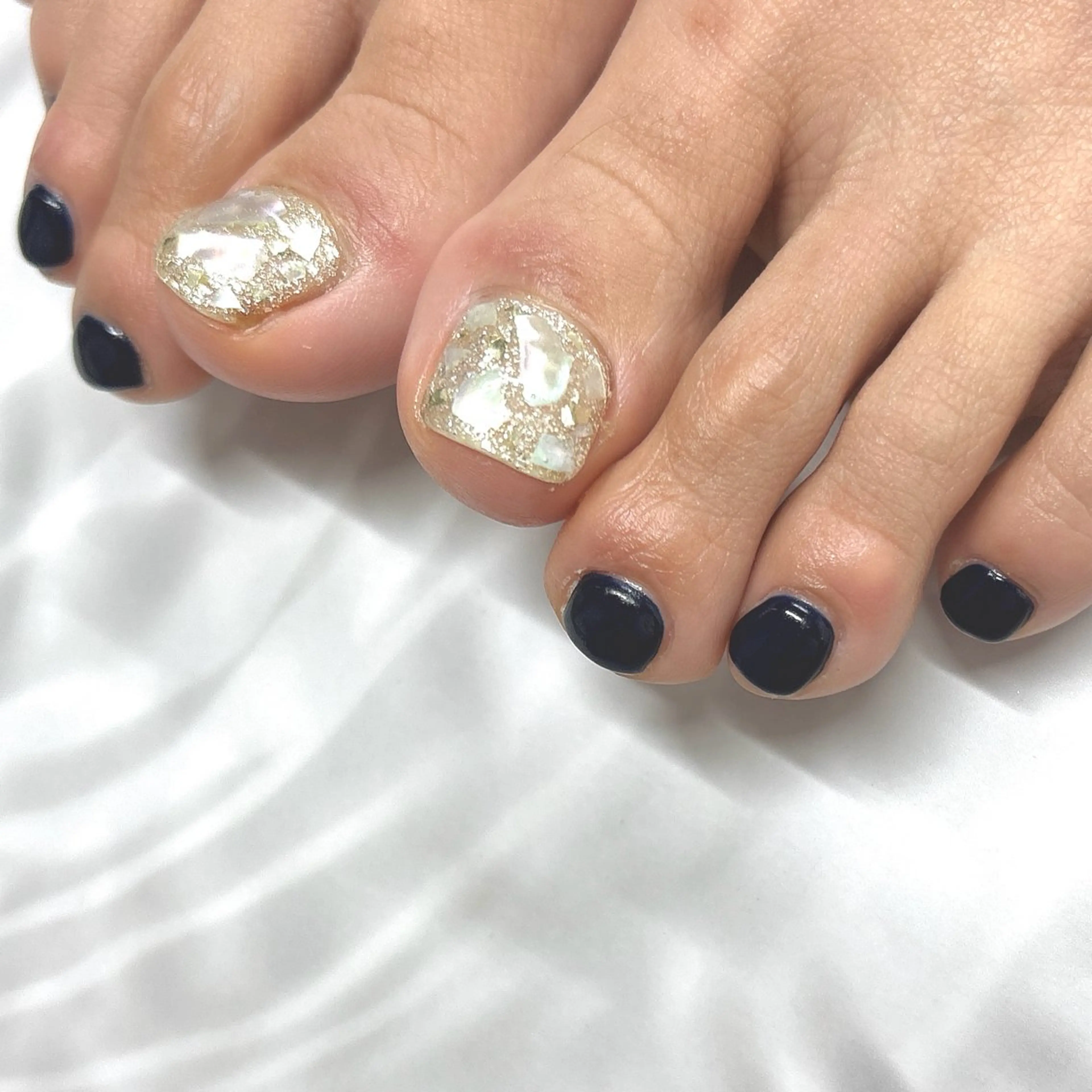 オフ無🫧フットネイル👣ワンポイントアートコース　90分￥5830の写真