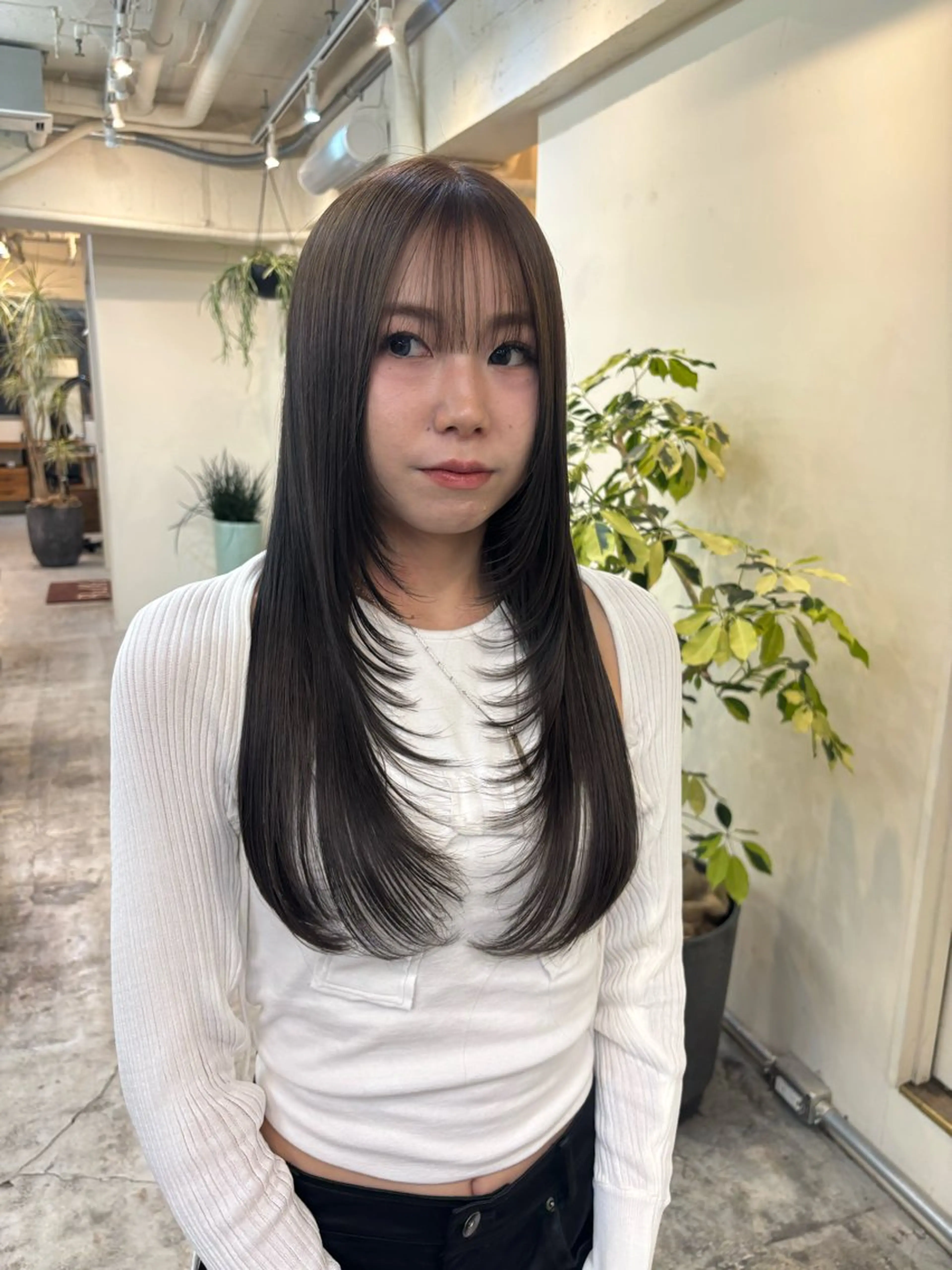 ロング ヘアカラー トリートメント Belle 新宿店所属・🐰パーマモデル 募集中/ゆな🐰のヘアスタイル