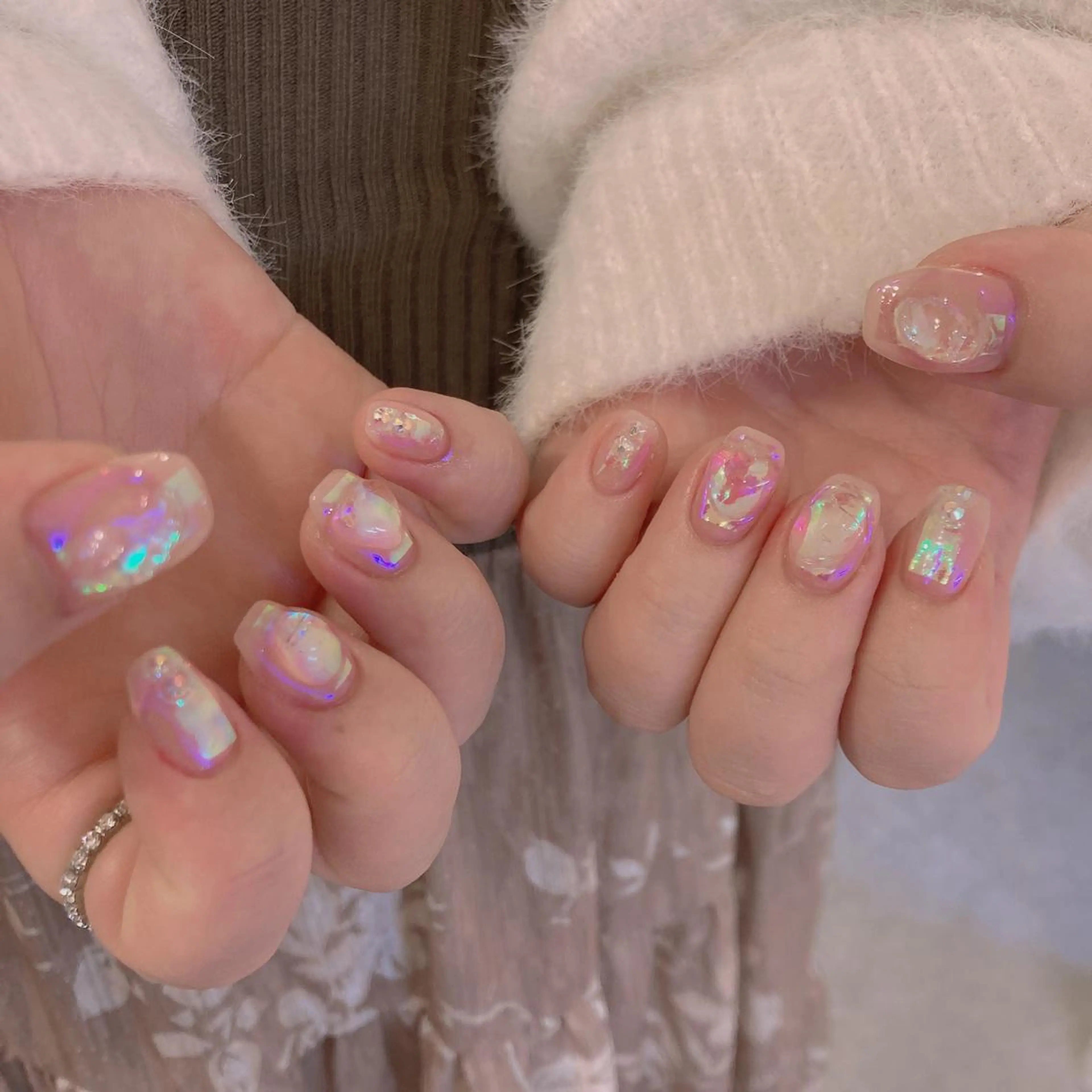 ネイル ハンドネイル 韓国ネイル/ワンホン ネイル🎀表参道3分のネイルデザイン