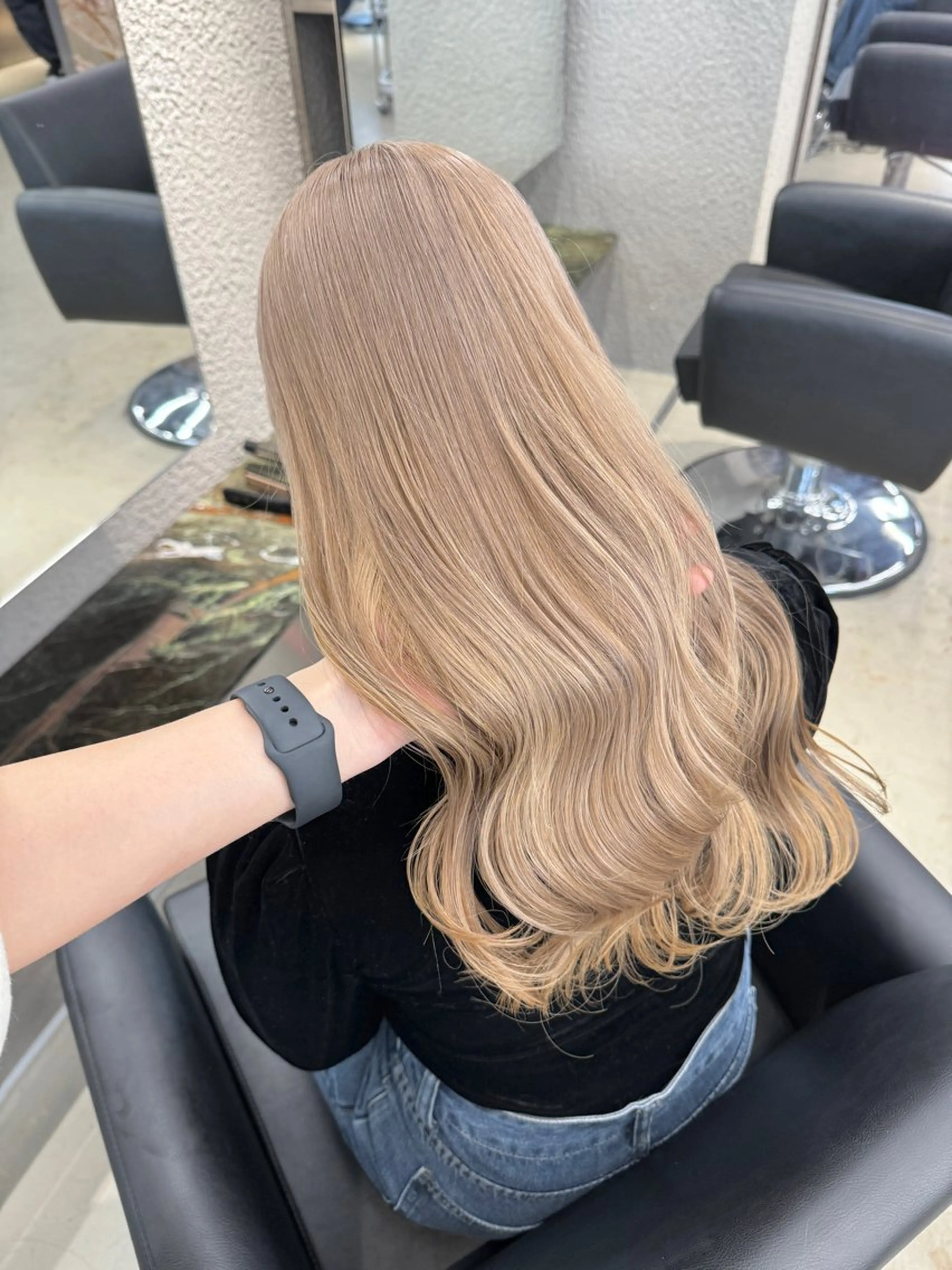 ロング 名古屋栄/PELE/ ブリーチ/asahiのヘアスタイル