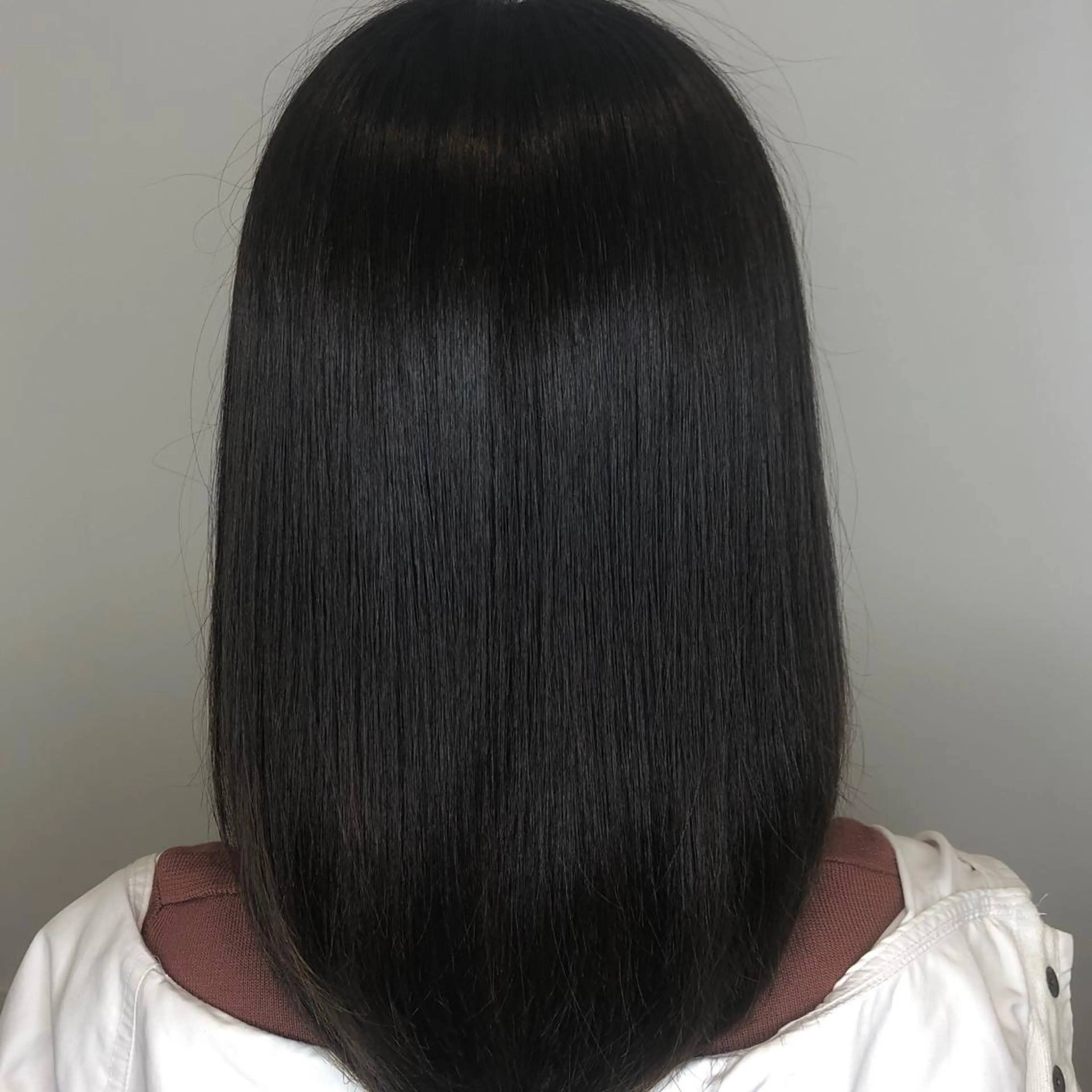 セミロング 縮毛矯正 トリートメント 🩵顔まわり似合わせ 久保田せな🩵のヘアスタイル