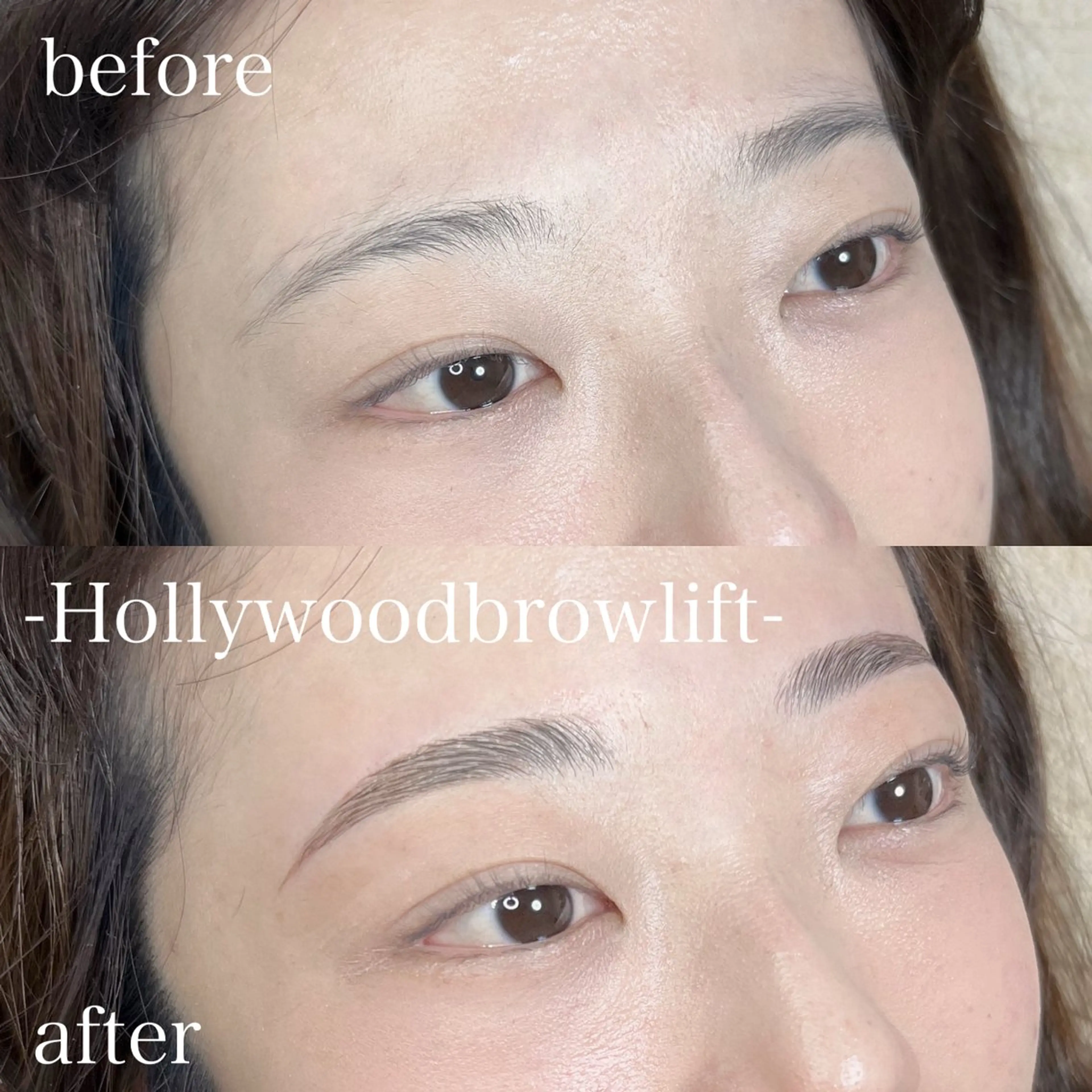 アイブロウ ハリウッドブロウリフト MONDO MIZUKIのマツエク・マツパデザイン