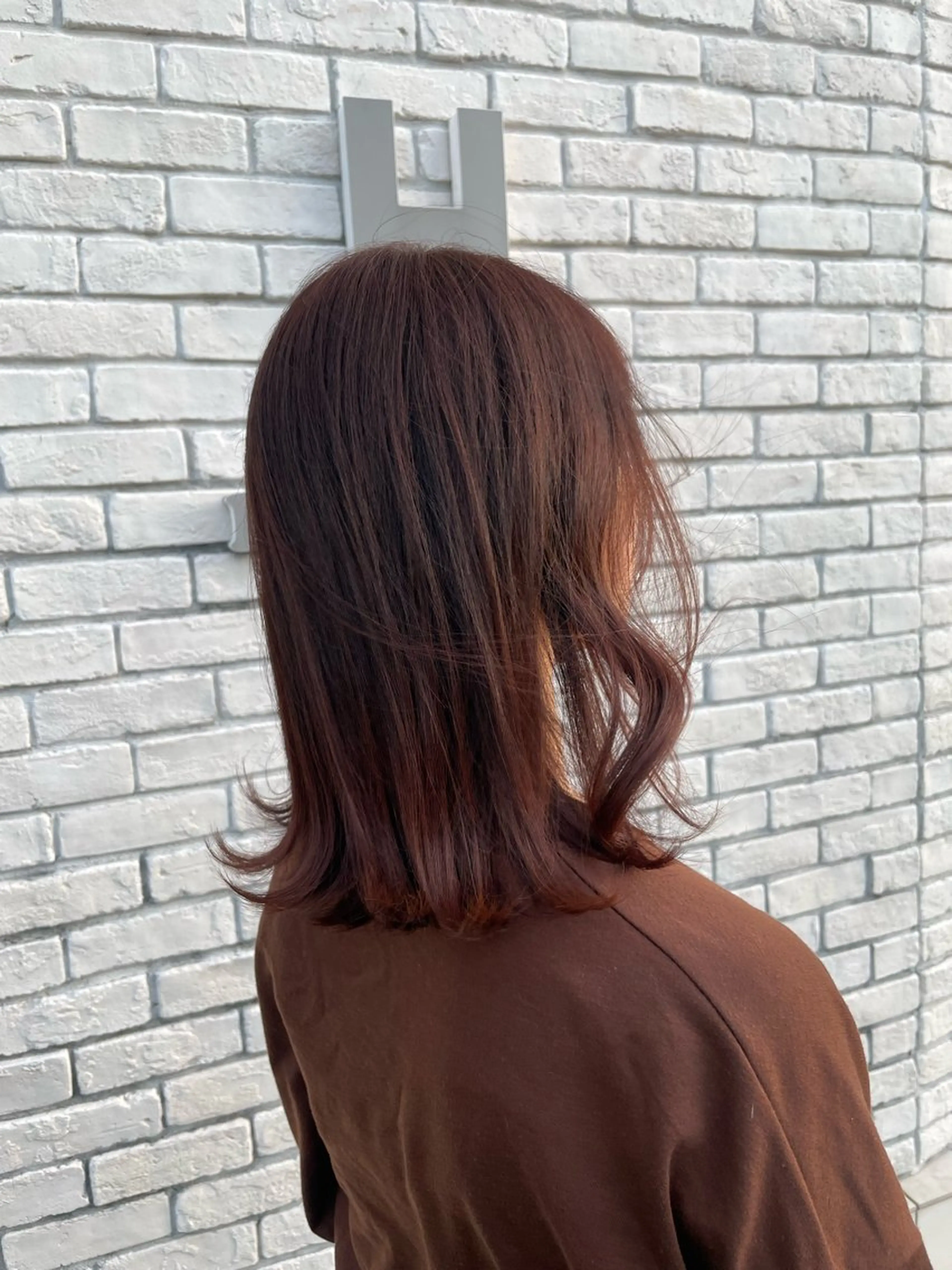 ミディアム カラー やまもと かのんのヘアスタイル