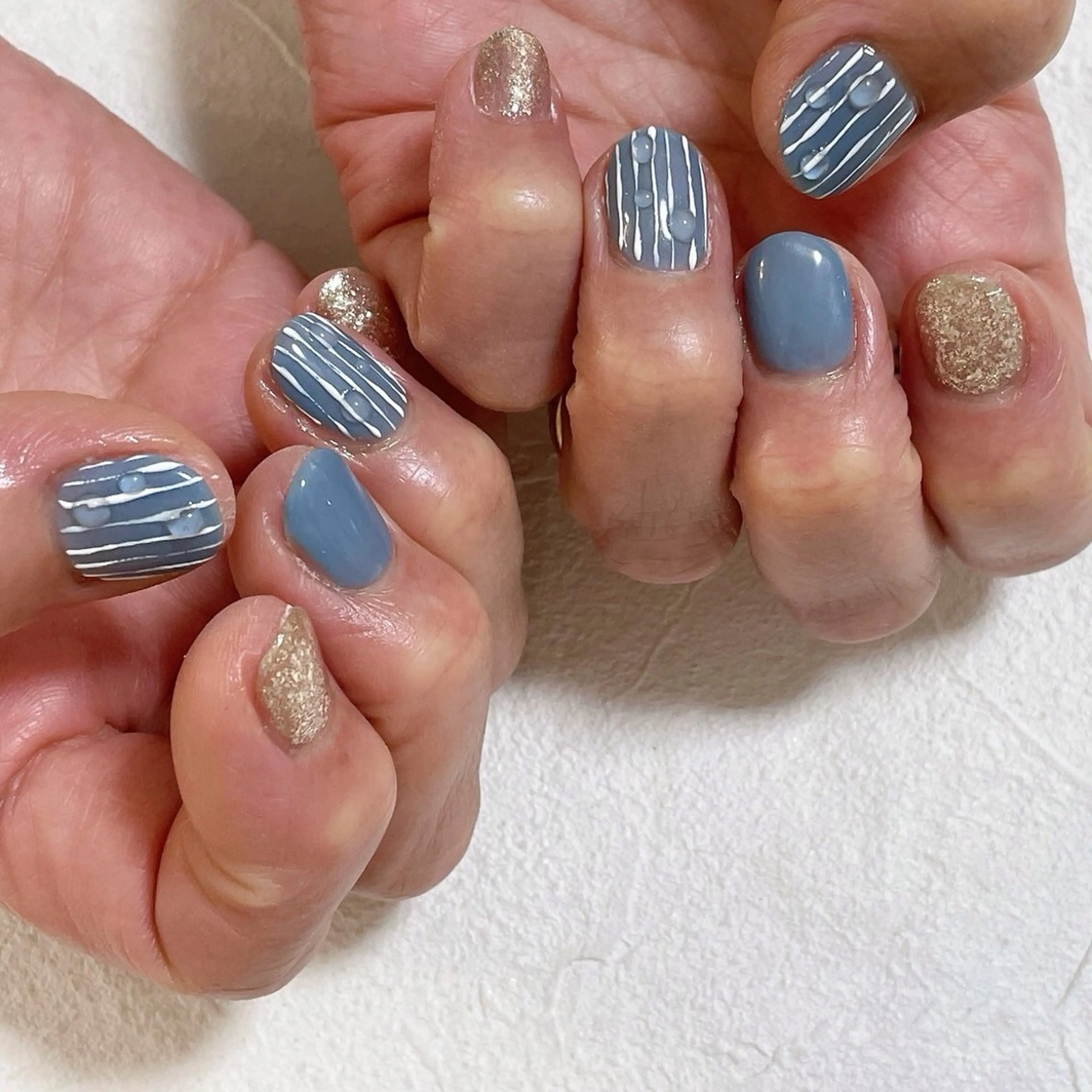ネイル オーロラネイル フットネイル フレンチネイル ジェルネイル マグネットネイル ハンドネイル kiki nail 二子玉川のネイルデザイン