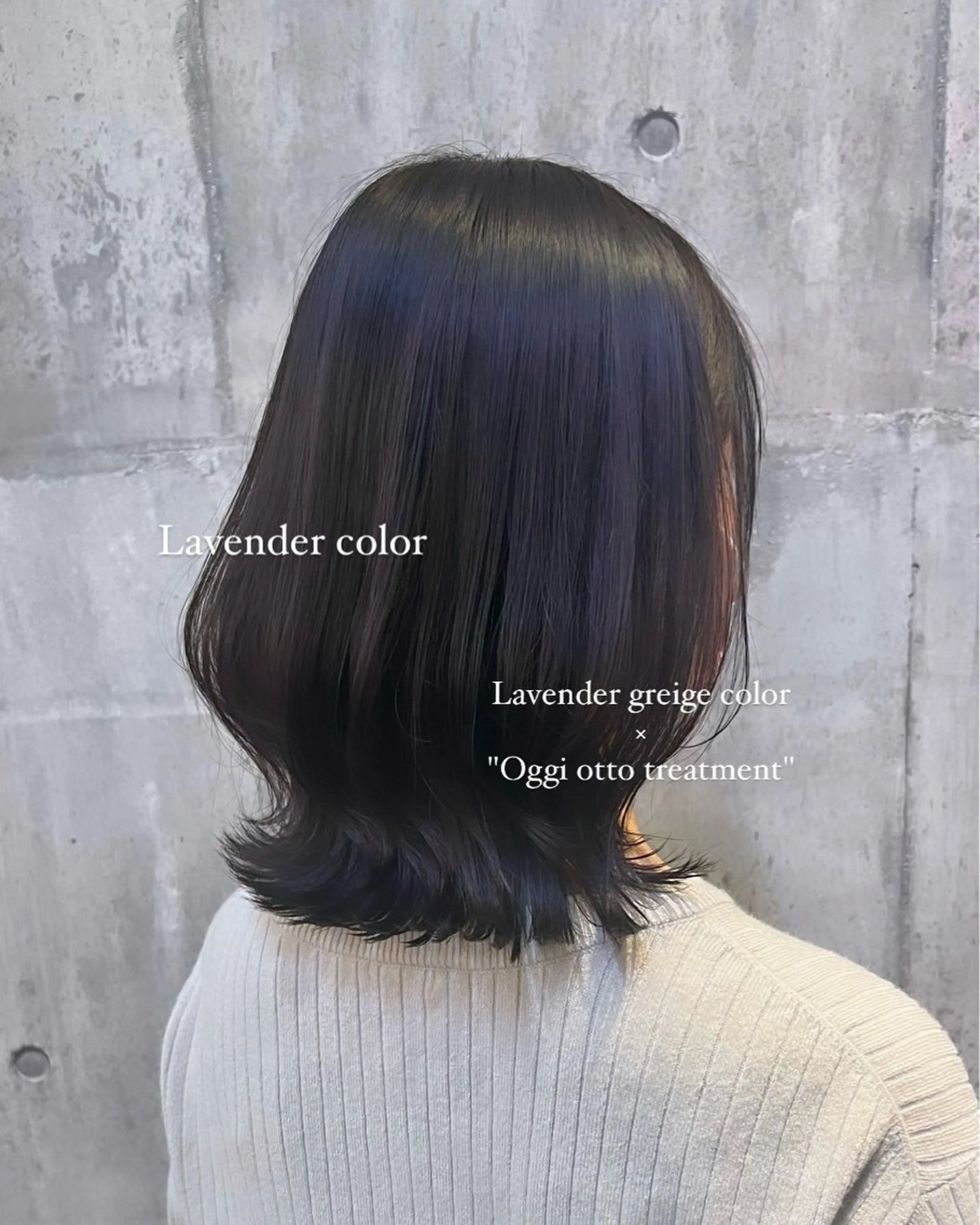 【迷ったらコレ！】艶カラー+Oggi ottoフルコース+バングカット/SB込の写真