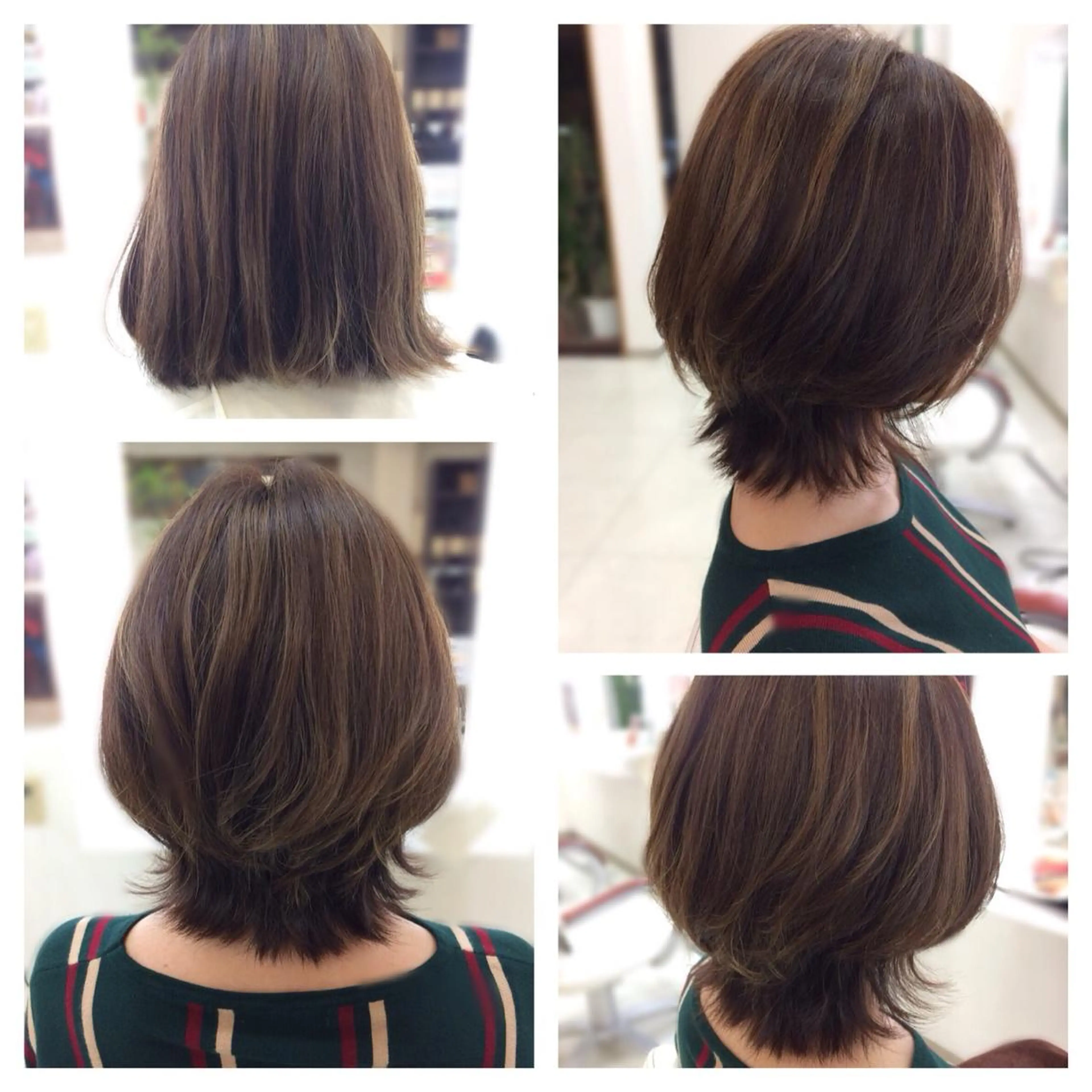 ミディアム レイヤーカット いけだ ゆうのヘアスタイル