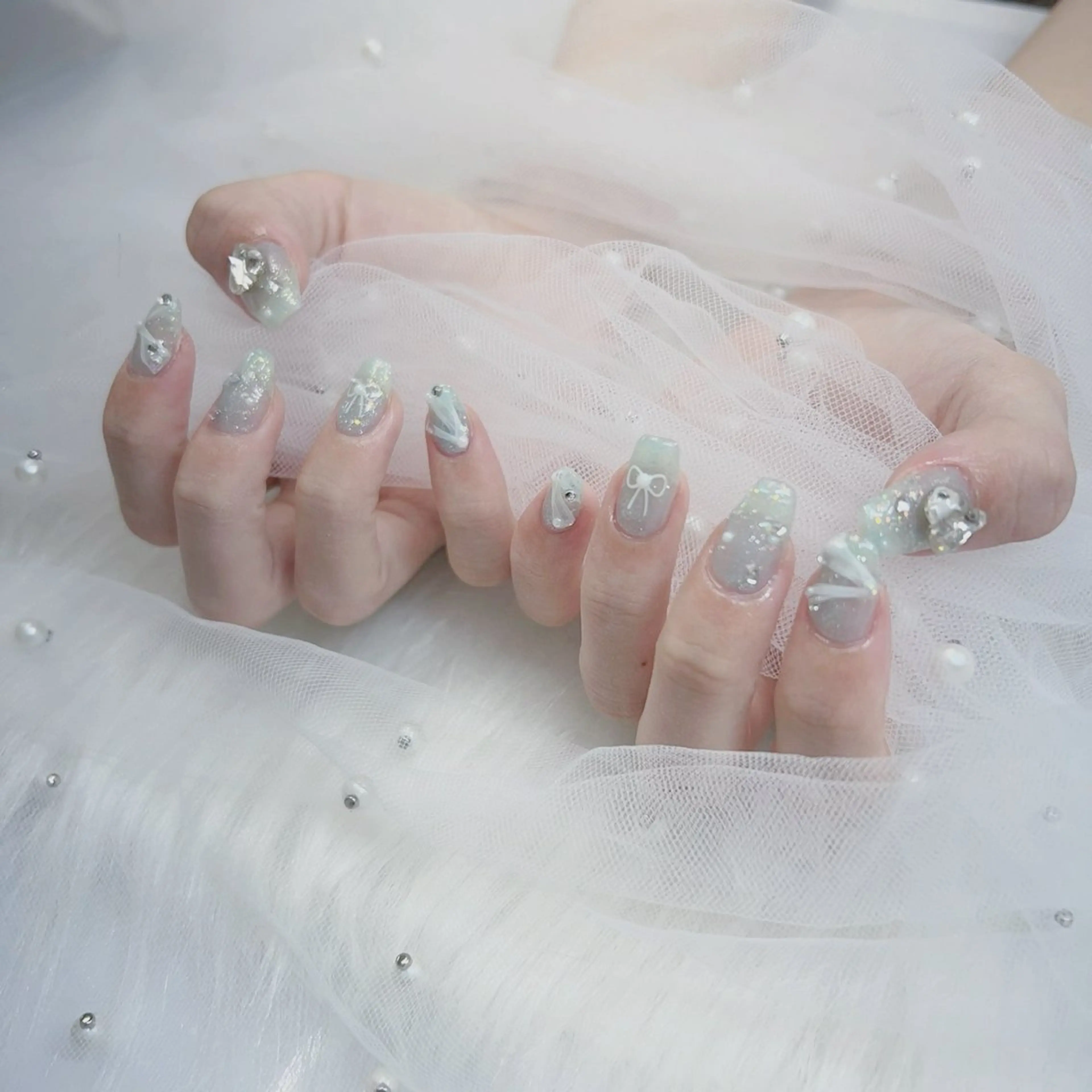 ネイル パーツ全部¥110 サロンミミのネイルデザイン