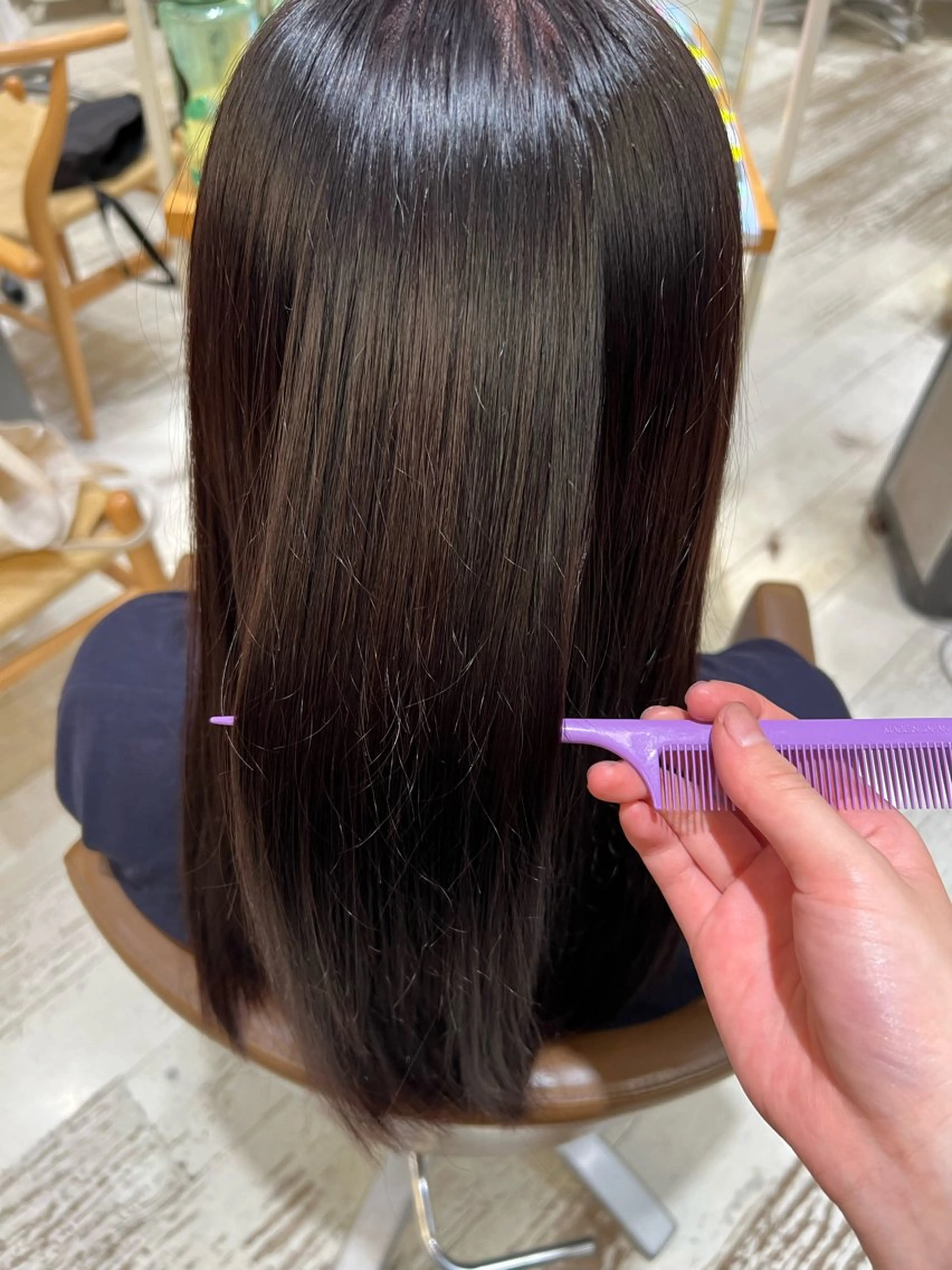 カラー ディープラベンダー ラベンダーカラー ﾕｳﾅ/ パーマ🐰のヘアスタイル