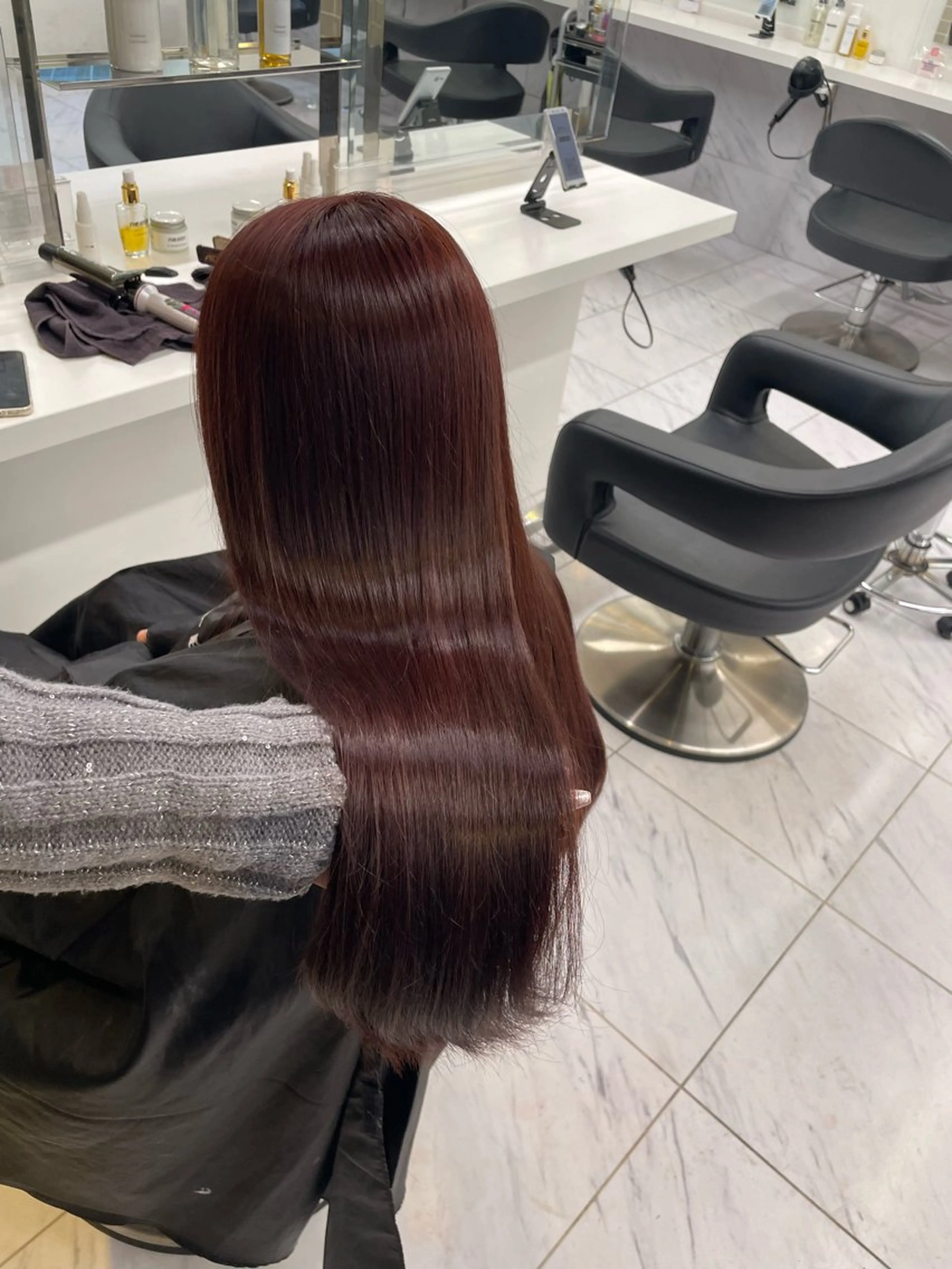 ロング カラー ヘアアレンジ ヘアカラー トリートメント ヘアセット 💗横浜美容室 💗HARUNAのヘアスタイル