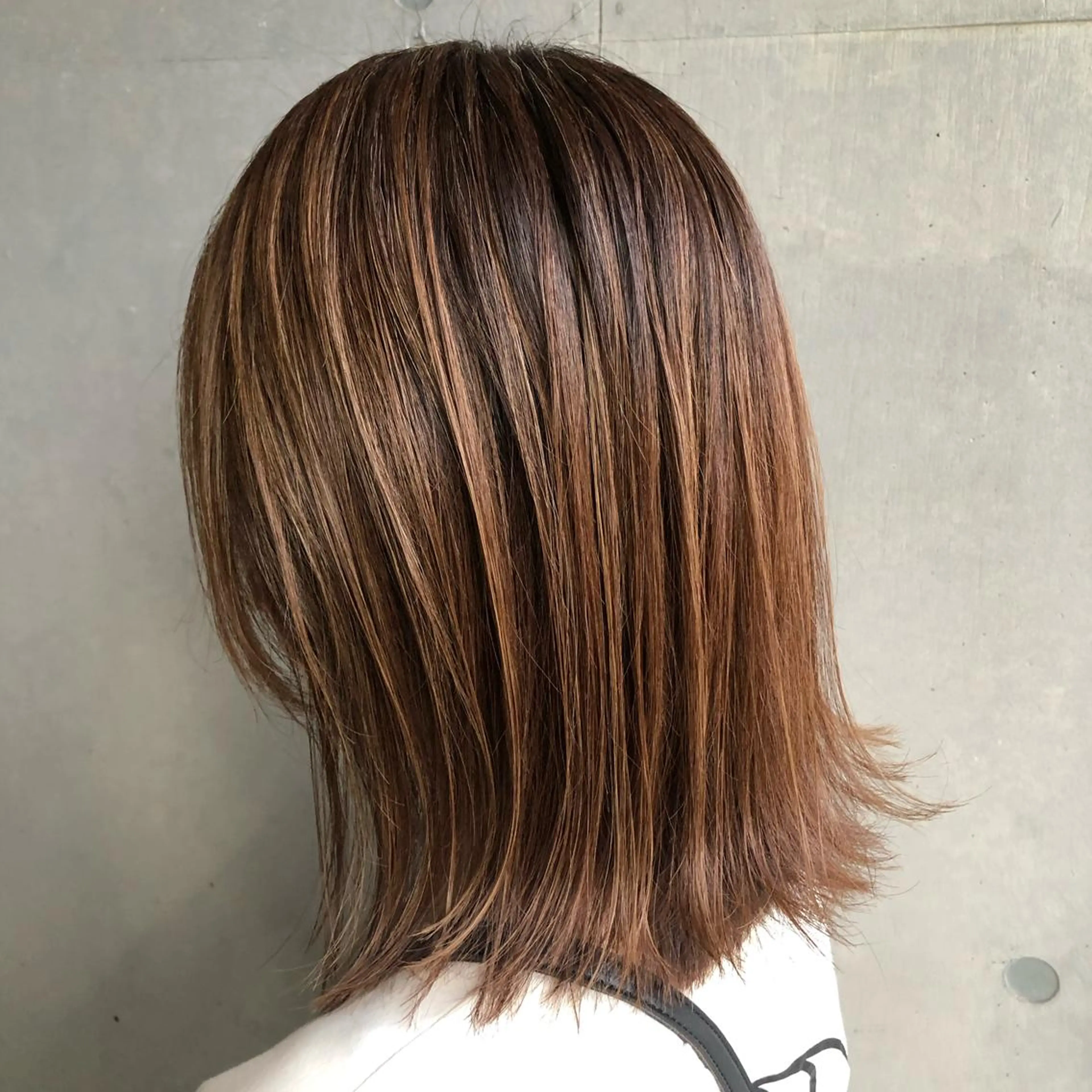 💡ミニモ限定でお得に💡暗く染めない白髪染め✨白髪ぼかしハイライト＋カット＋カラー＋コアミートリートメントの写真