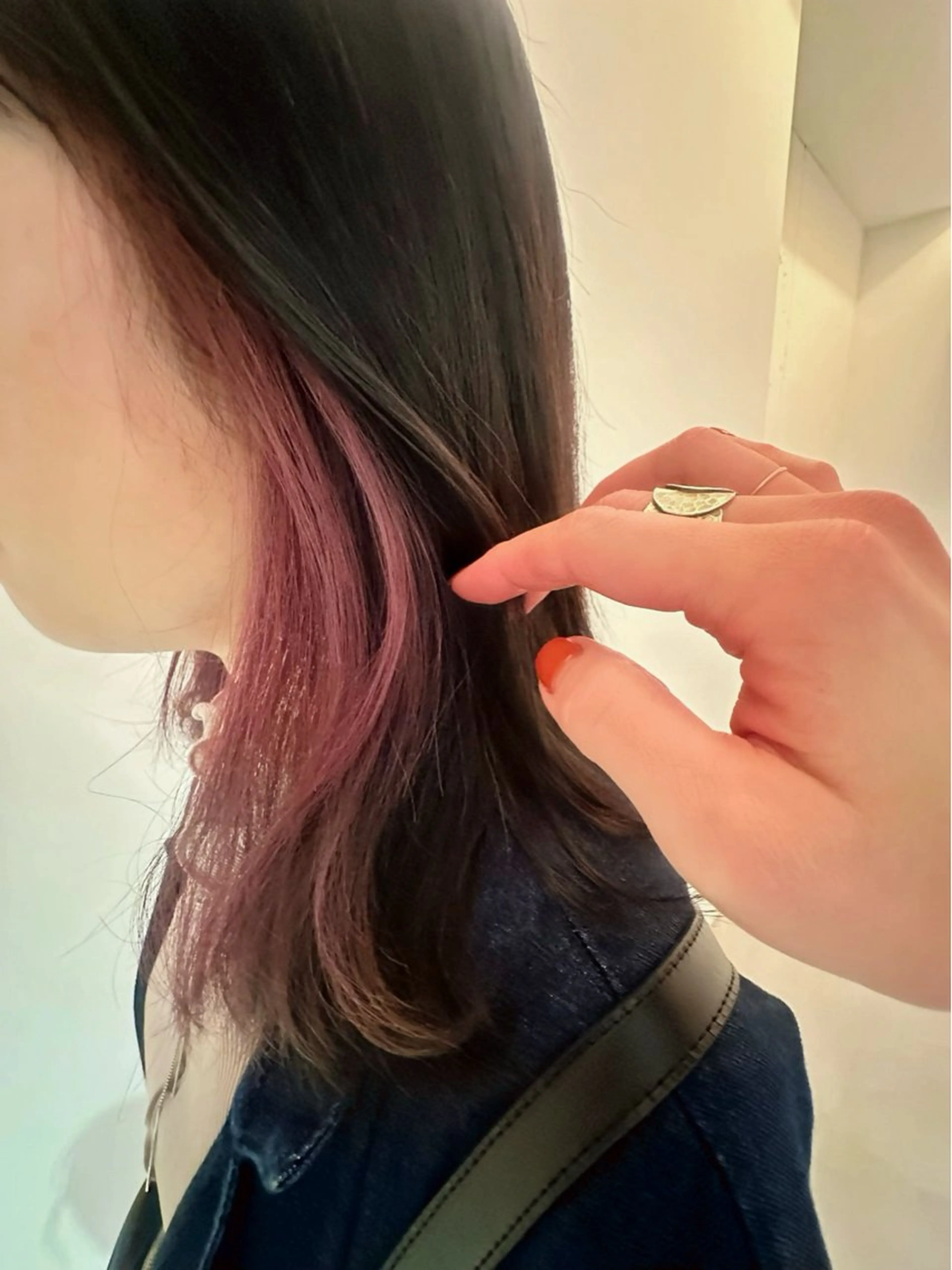 セミロング カラー 下北沢suu所属・AYAKA 下北沢suuのヘアスタイル