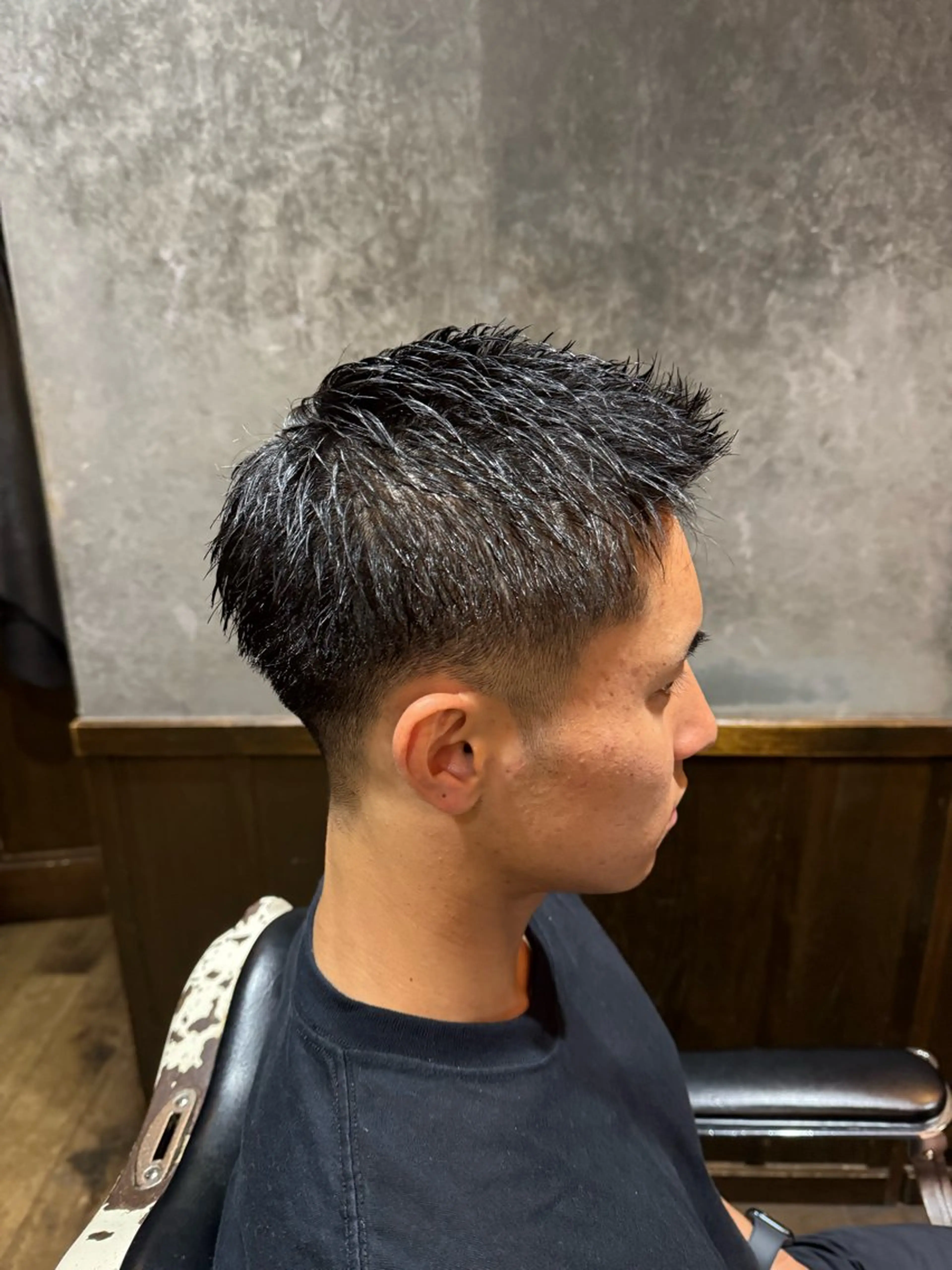 ショート メンズ HIRO GINZA barber shop 横浜店所属・ヒロ銀座　無料 フェード　細内のヘアスタイル