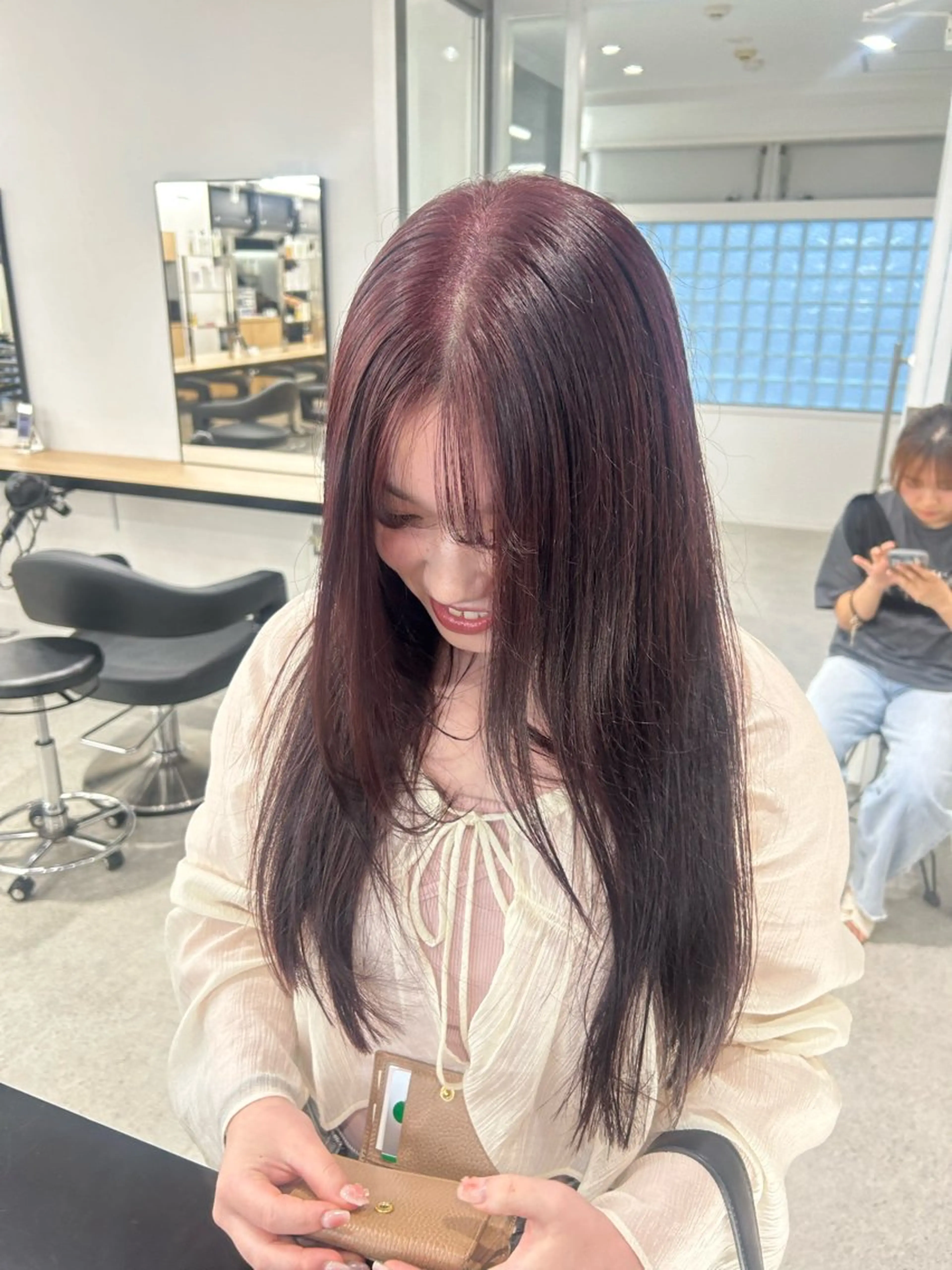 ロング カラー 愛結 暖色カラー🎀🩰のヘアスタイル