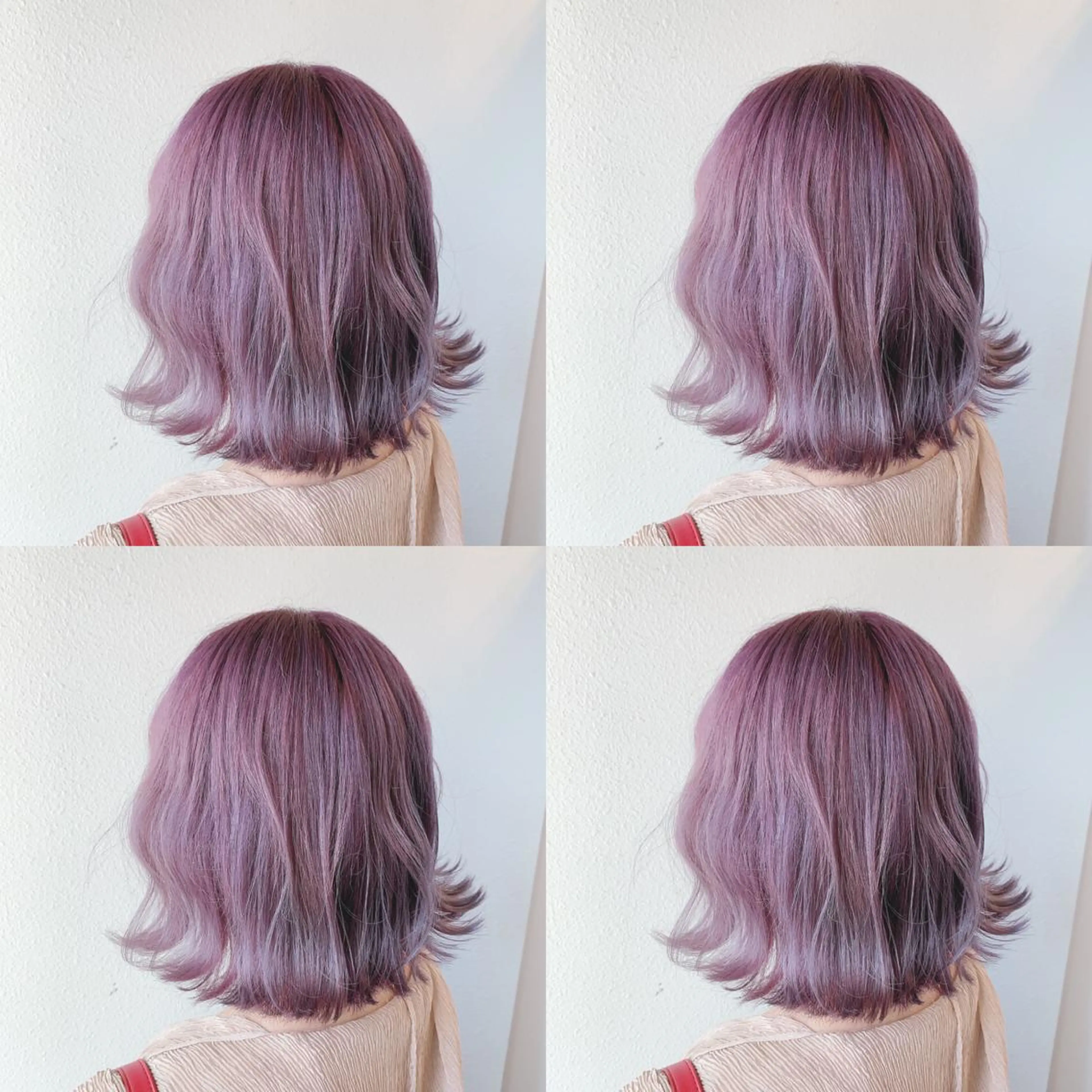 ミディアム カラー ハイトーンカラー ラベンダーカラー ヘアカラー 似合わせ/ブリーチ カラー.岡田友仁のヘアスタイル