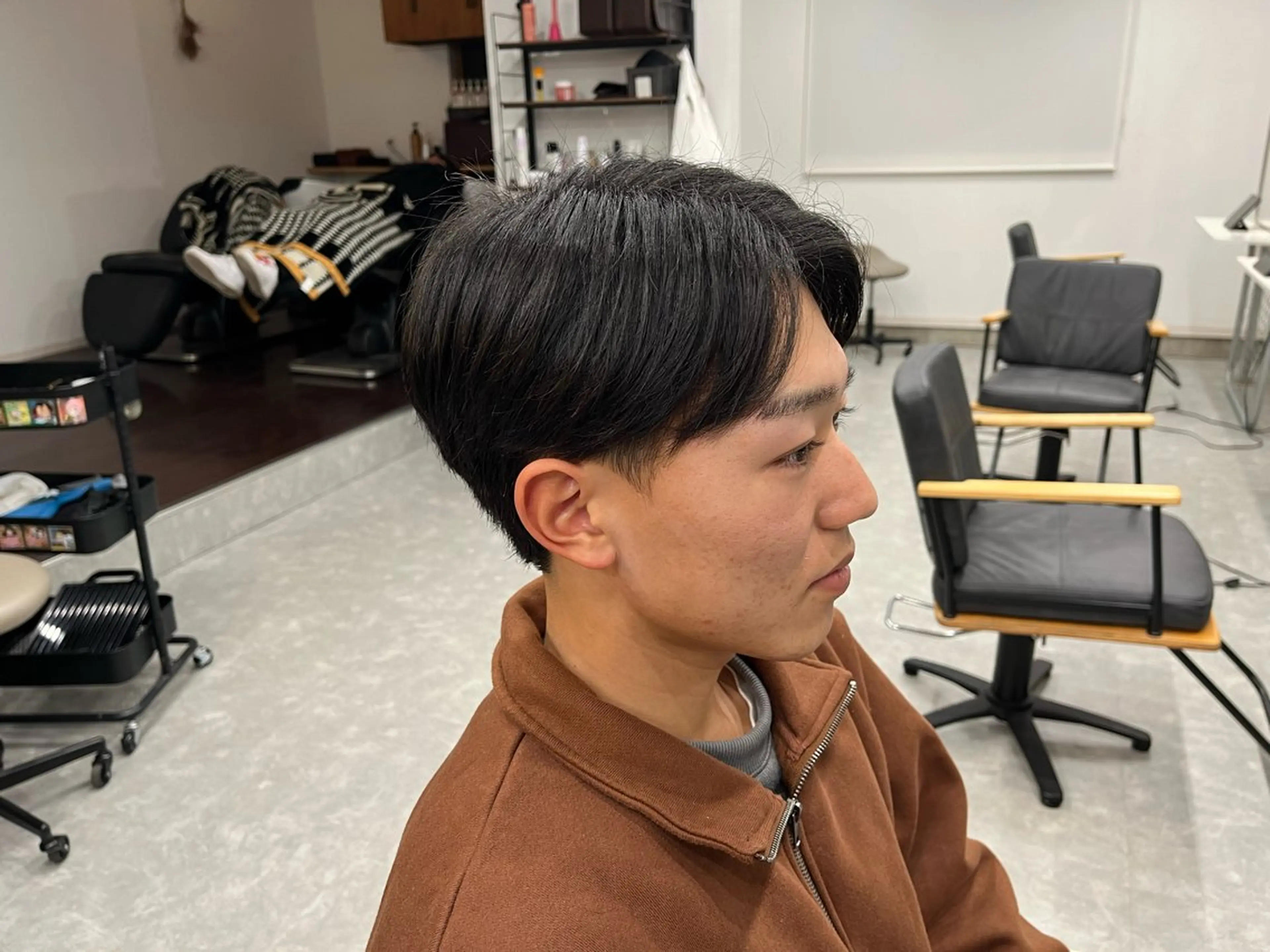 メンズ センターパート メンズパーマ 縮毛矯正/メンズ パーマWATARUのヘアスタイル