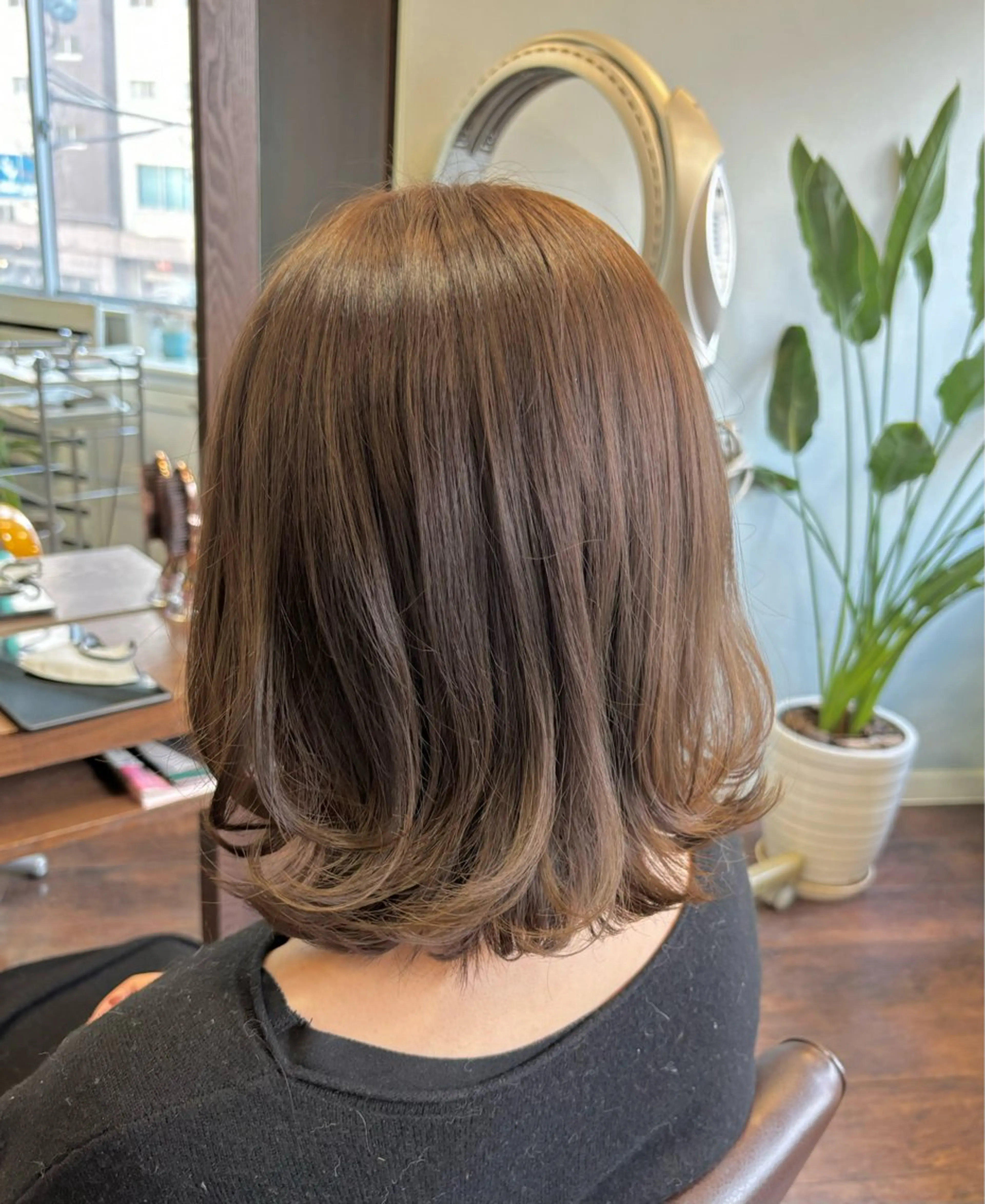 ミディアム ヘアカラー yamaguchi kのヘアスタイル