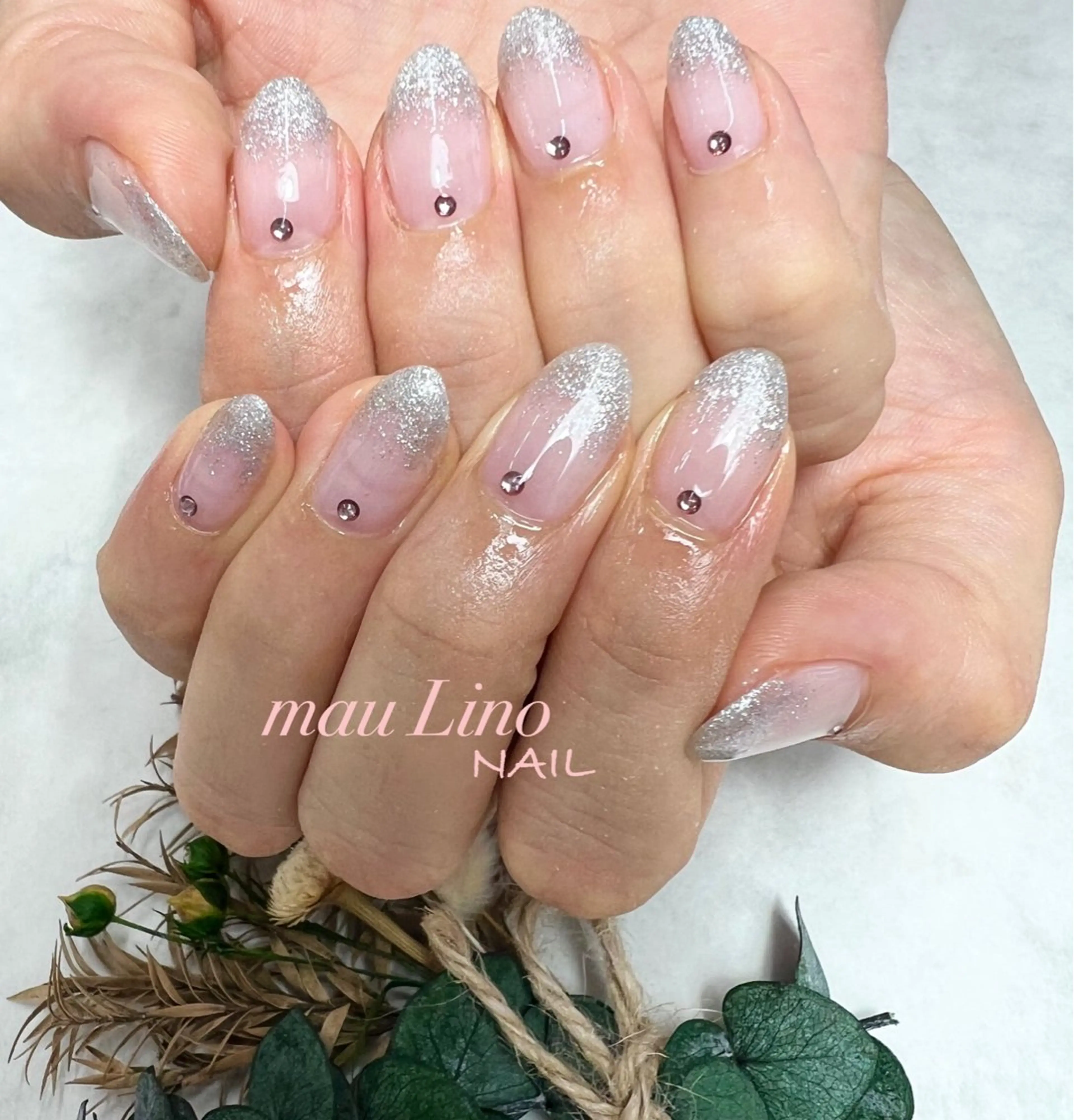 ネイル ストーンネイル mau Lino NAIL所属・GELo nail~#19~のネイルデザイン