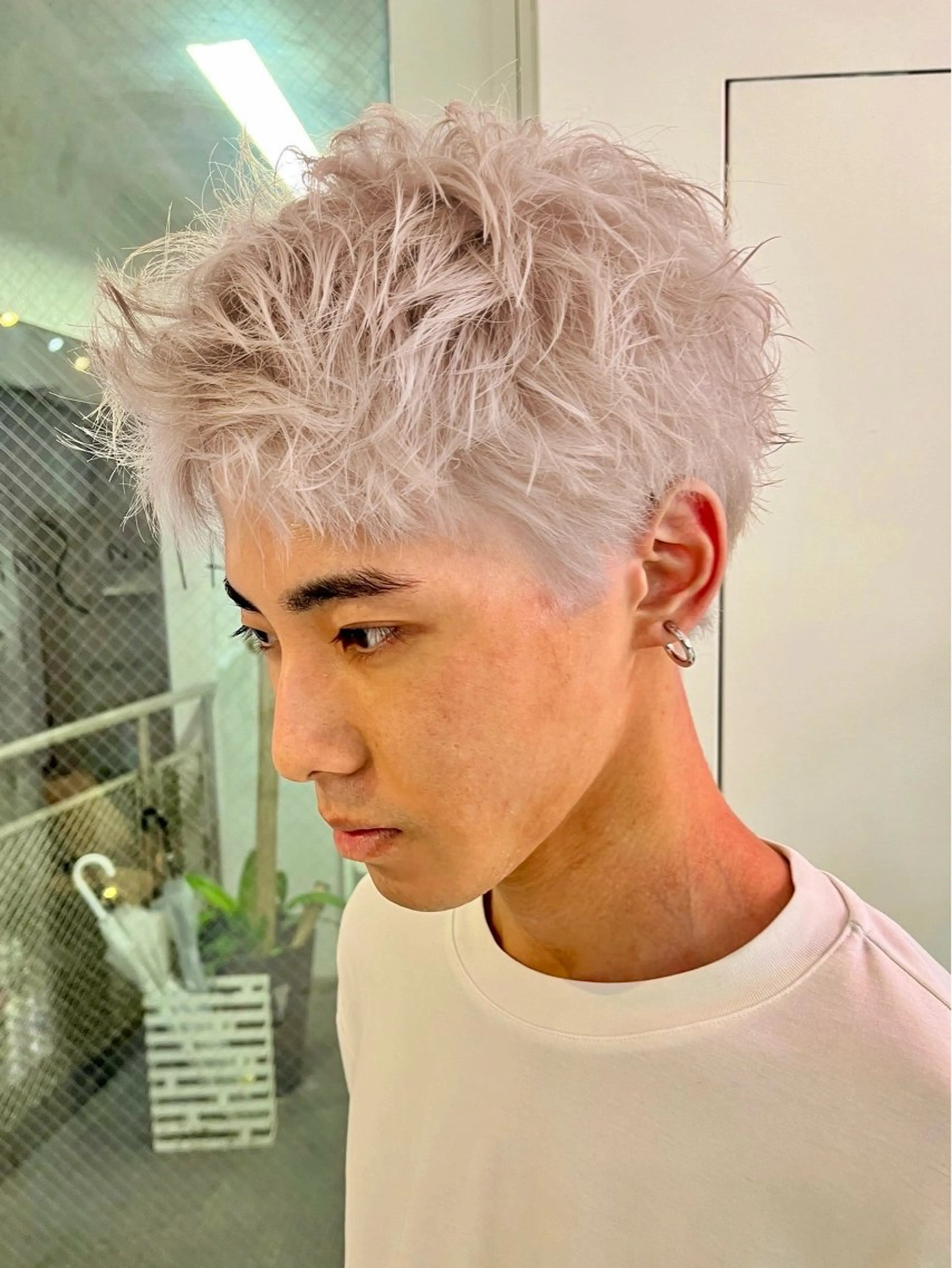 🕺men'sダブルカラー(ブリーチ込み)🕺＋カット＋トリートメントの写真