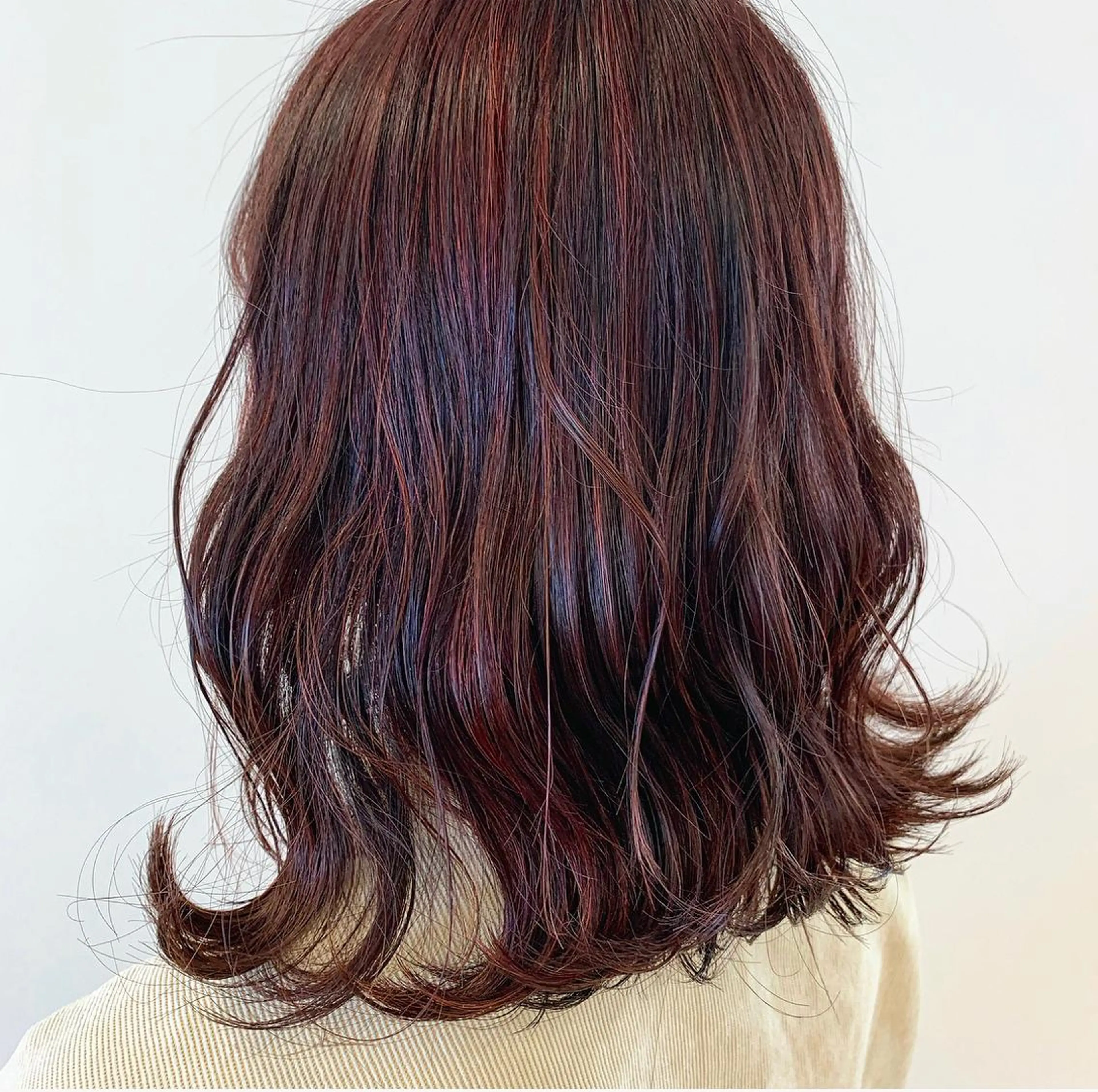 セミロング カラー 暖色専門美容師🎀 お客様満足度◎のヘアスタイル