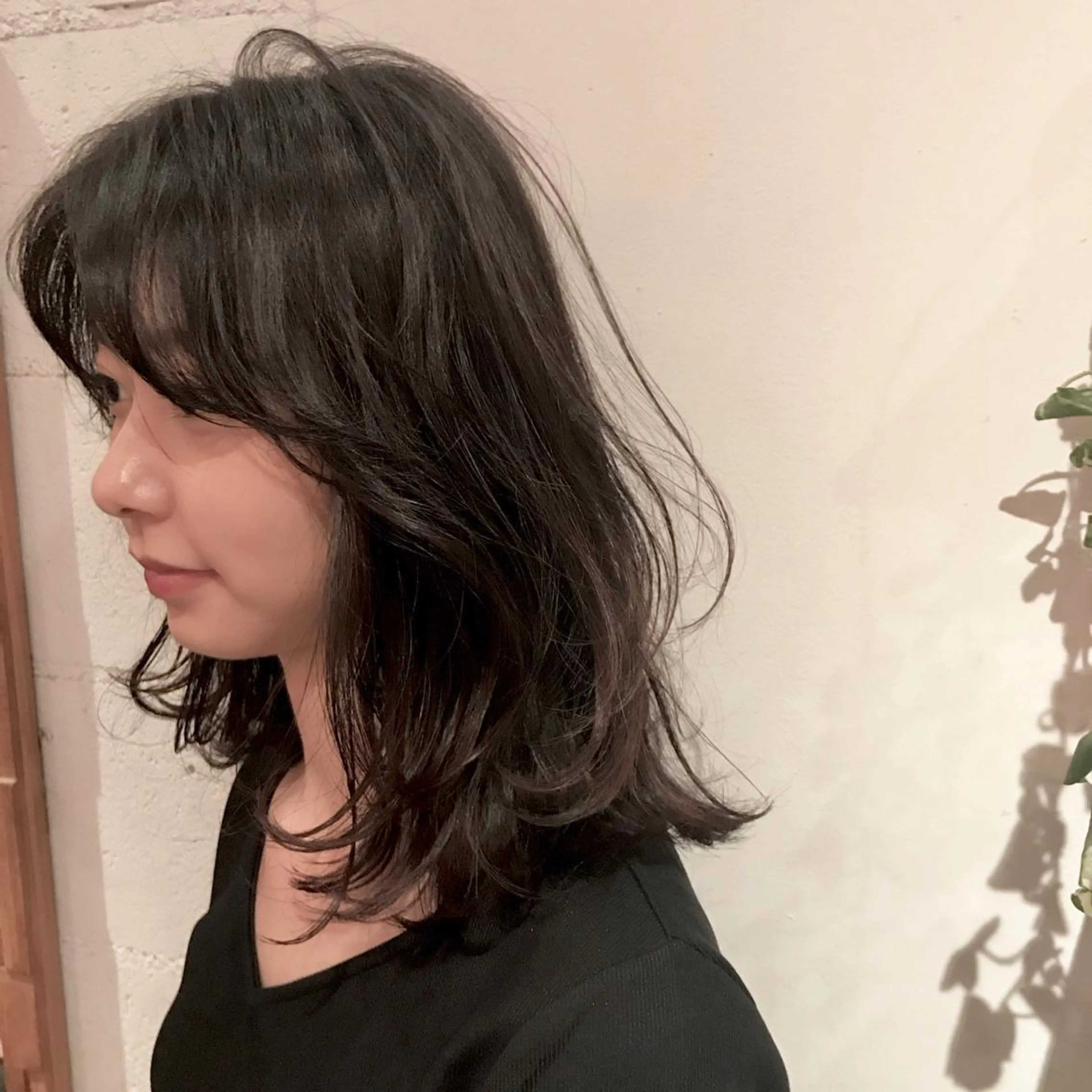 ロング レイヤーカット カット 横山 莉奈のヘアスタイル