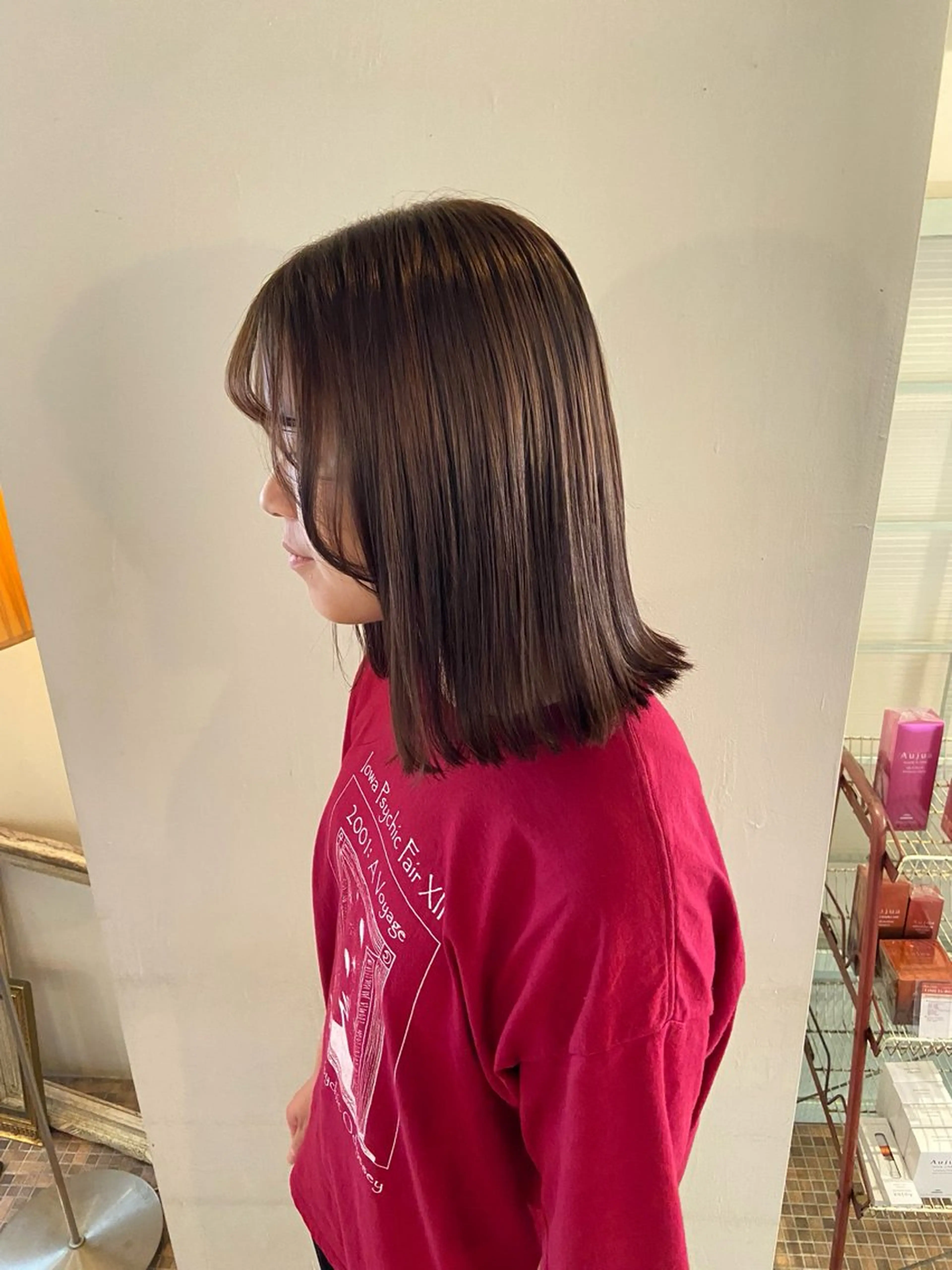 ミディアム カラー ブラウンカラー ナチュラルブラウン はなこ所属・むう 🌺のヘアスタイル