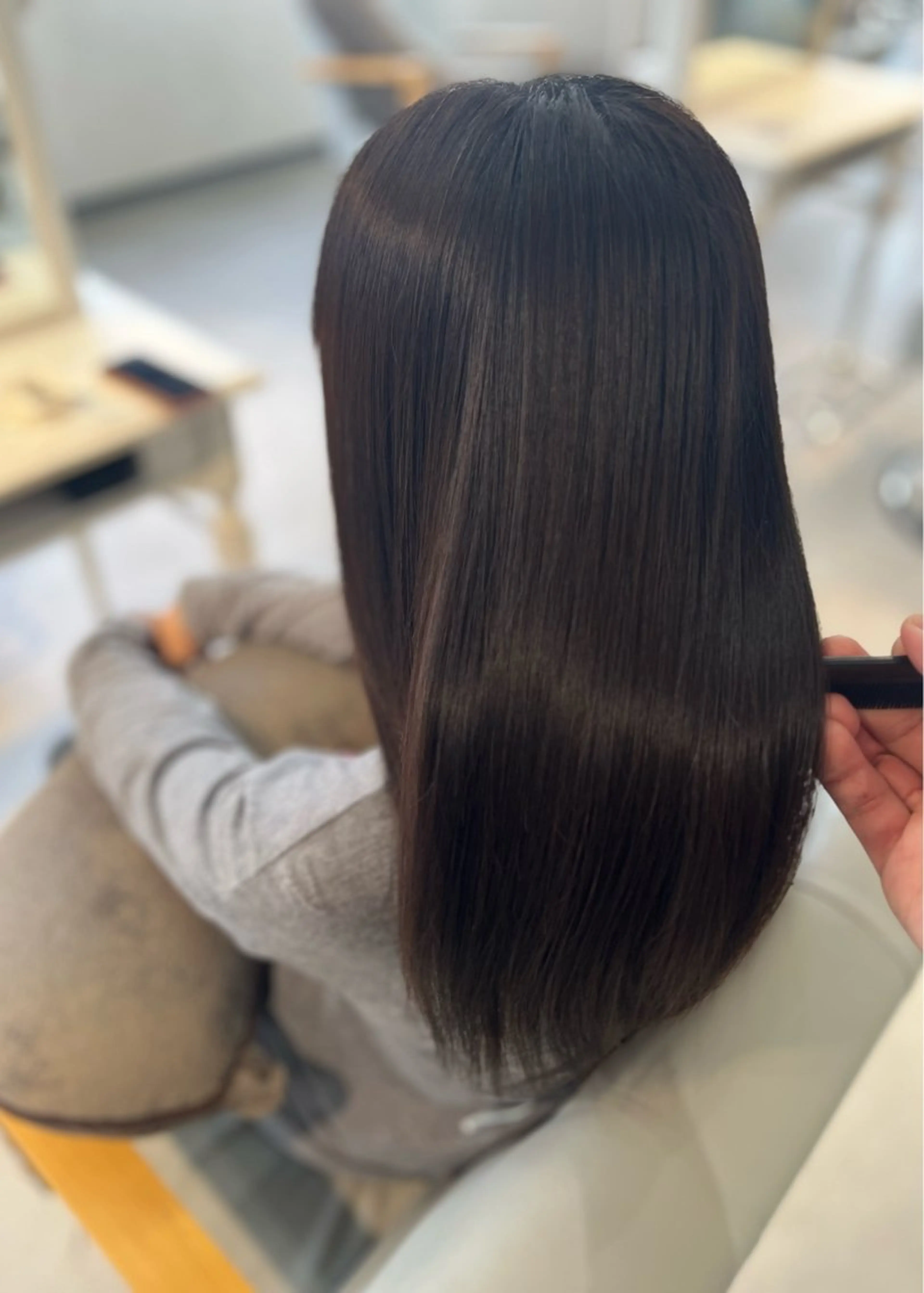 ロング パーマ 髪質改善 縮毛矯正 ストレートパーマ カット 縮毛矯正 トリートメント 横野 孝志のヘアスタイル