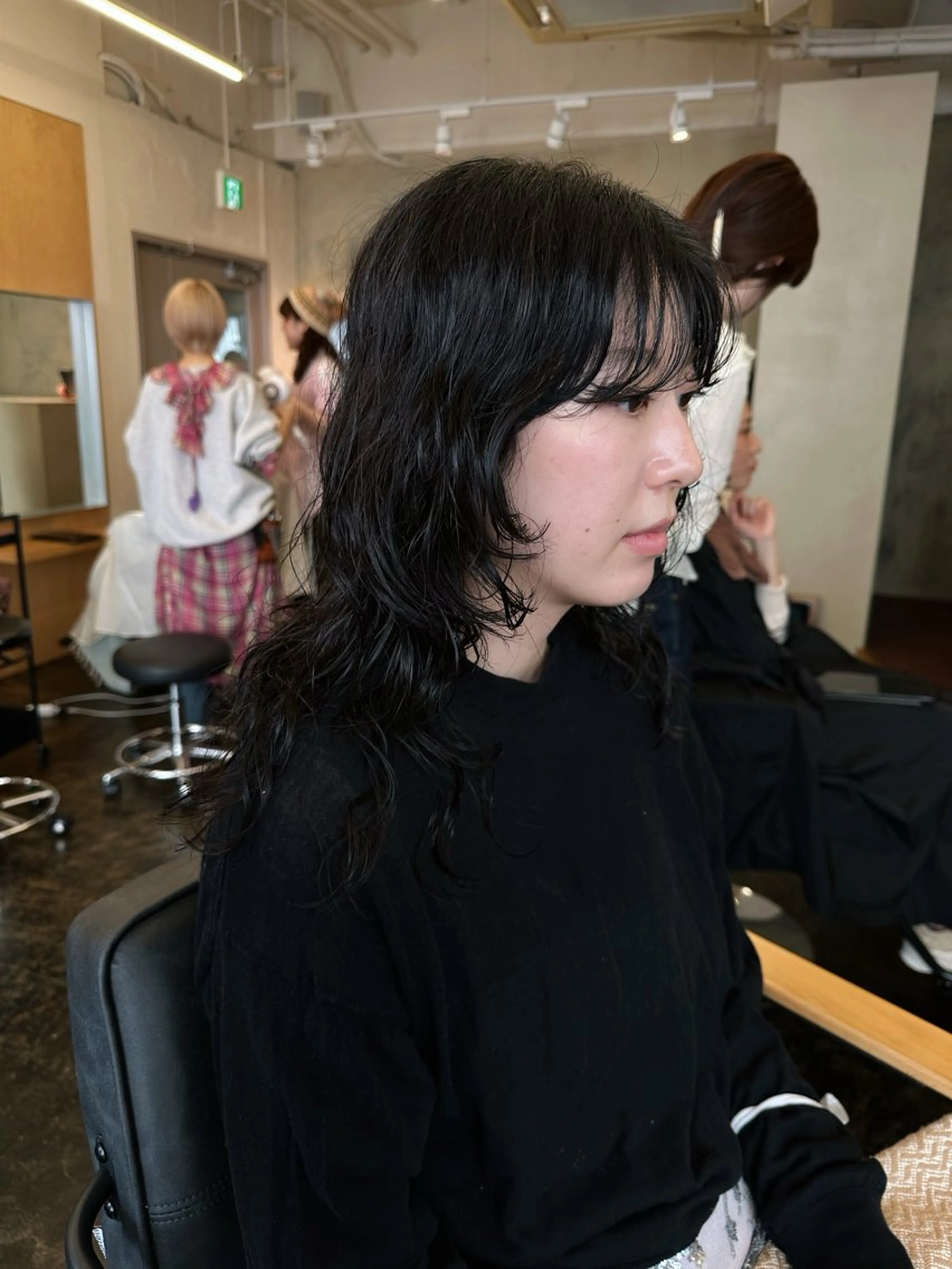 セミロング パーマ セミロングパーマ レイヤーカット ウルフカット カット パーマ yupi🐈‍⬛ レイヤー/パーマのヘアスタイル