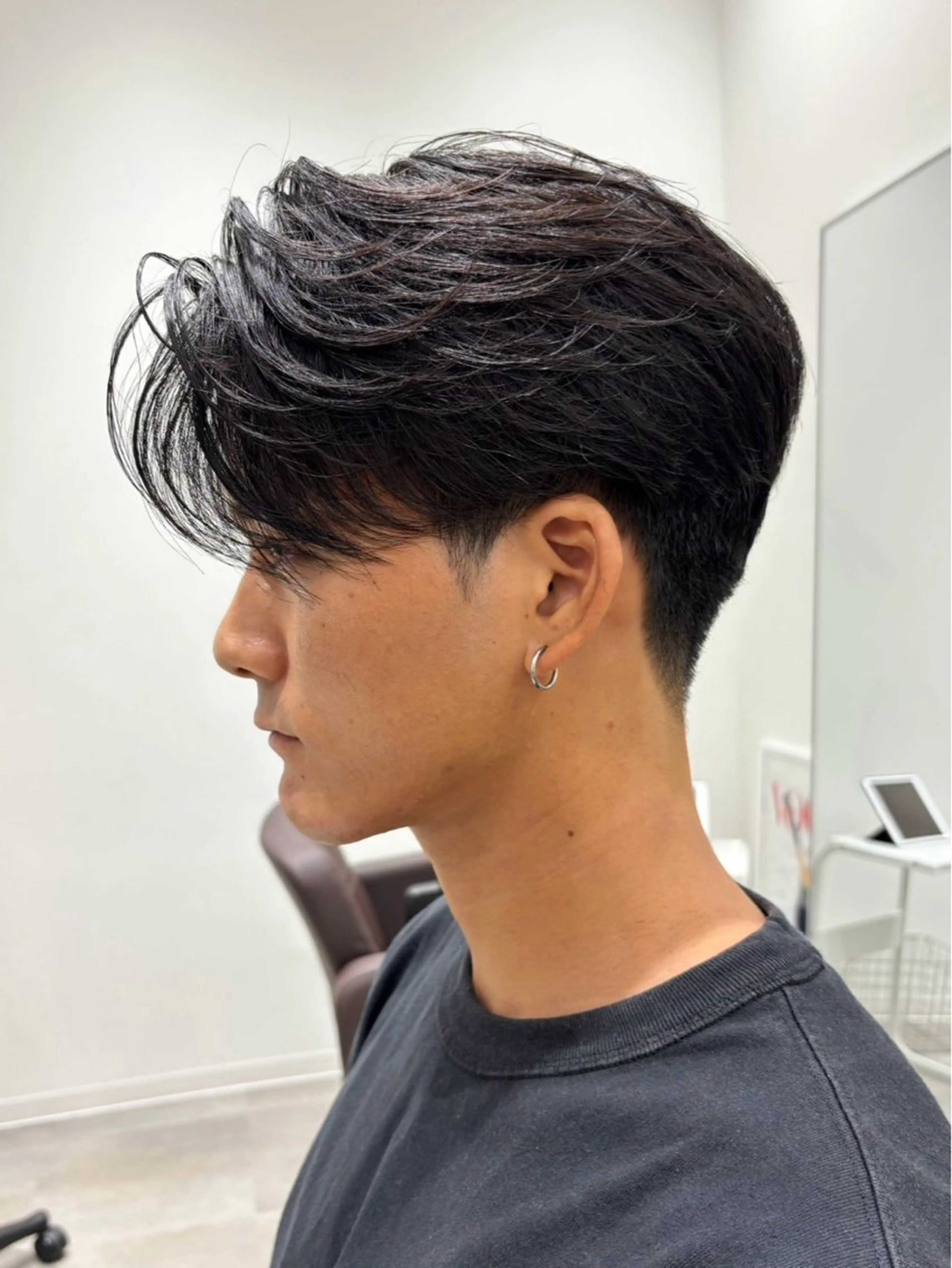 メンズ カット パーマ kalm所属・横浜/センターパート /takumiのヘアスタイル