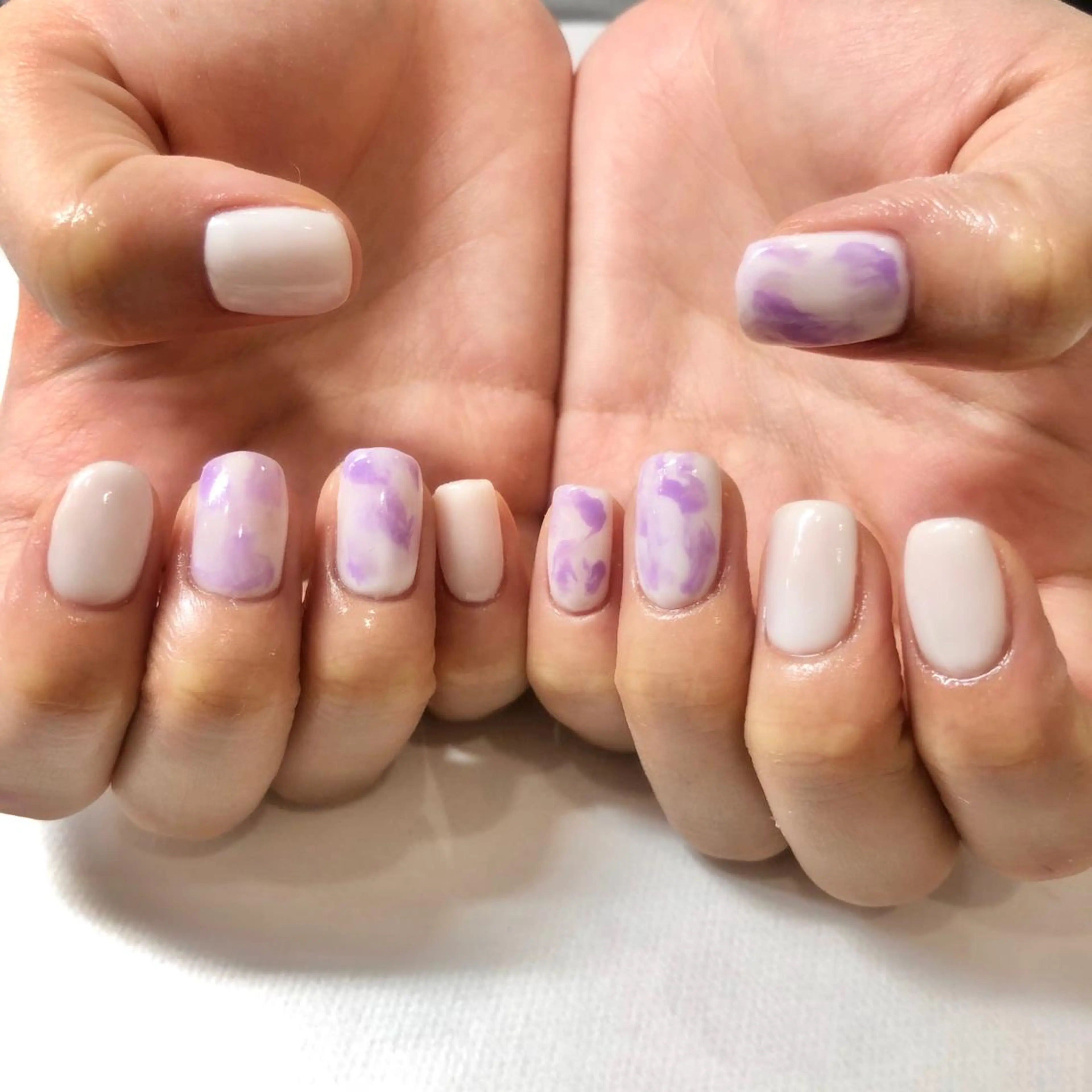 ネイル ニュアンスネイル シンプルネイル ハンドネイル 🎀AYAKO 🎀中韓ネイルのネイルデザイン