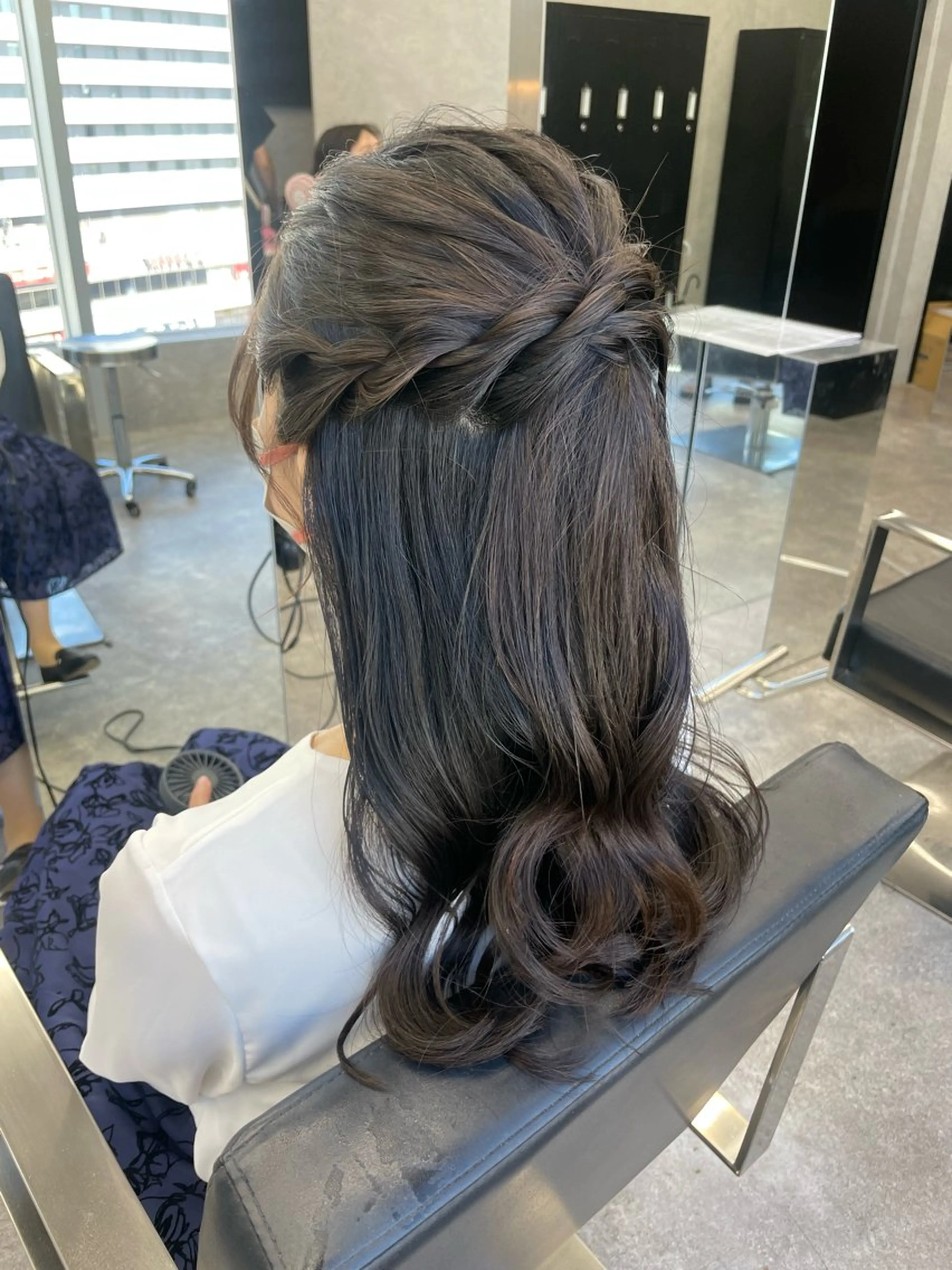 ハーフアップの写真