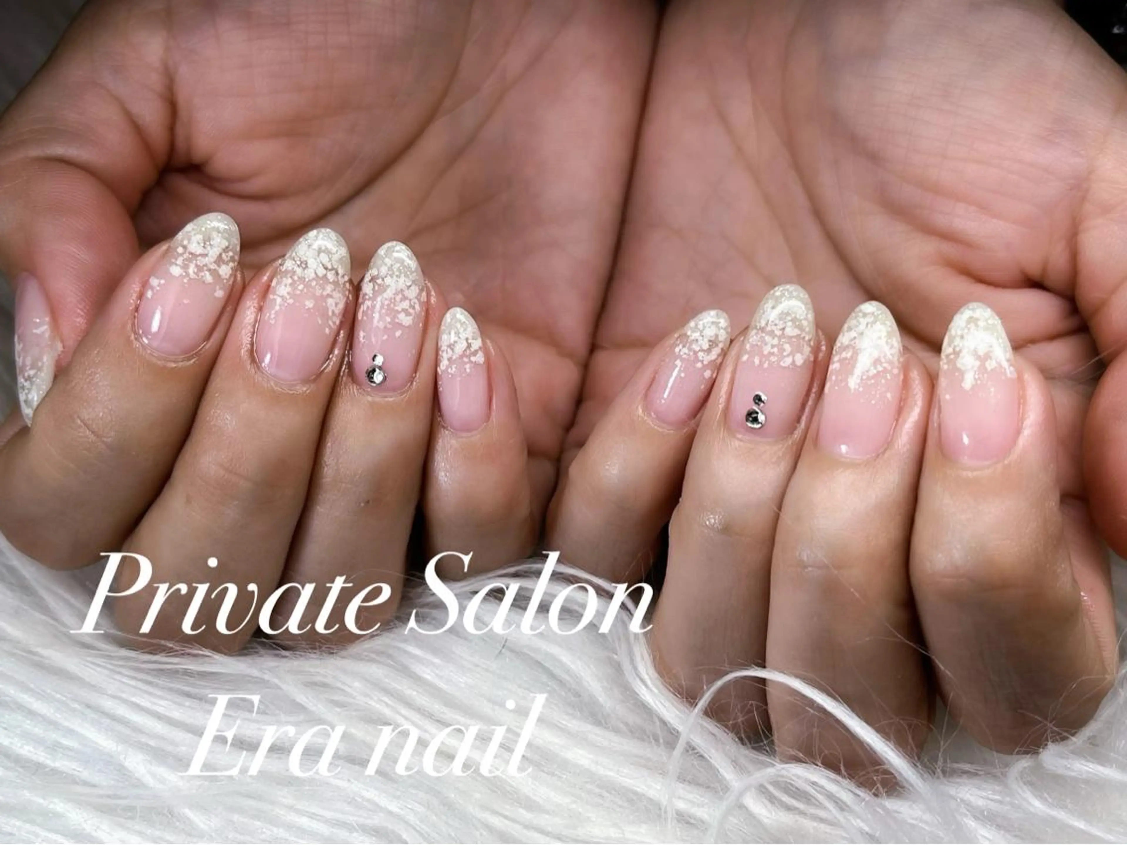 ネイル グラデーション ラメ(グリッター) ラメグラデーション ハンドネイル Era nailのネイルデザイン