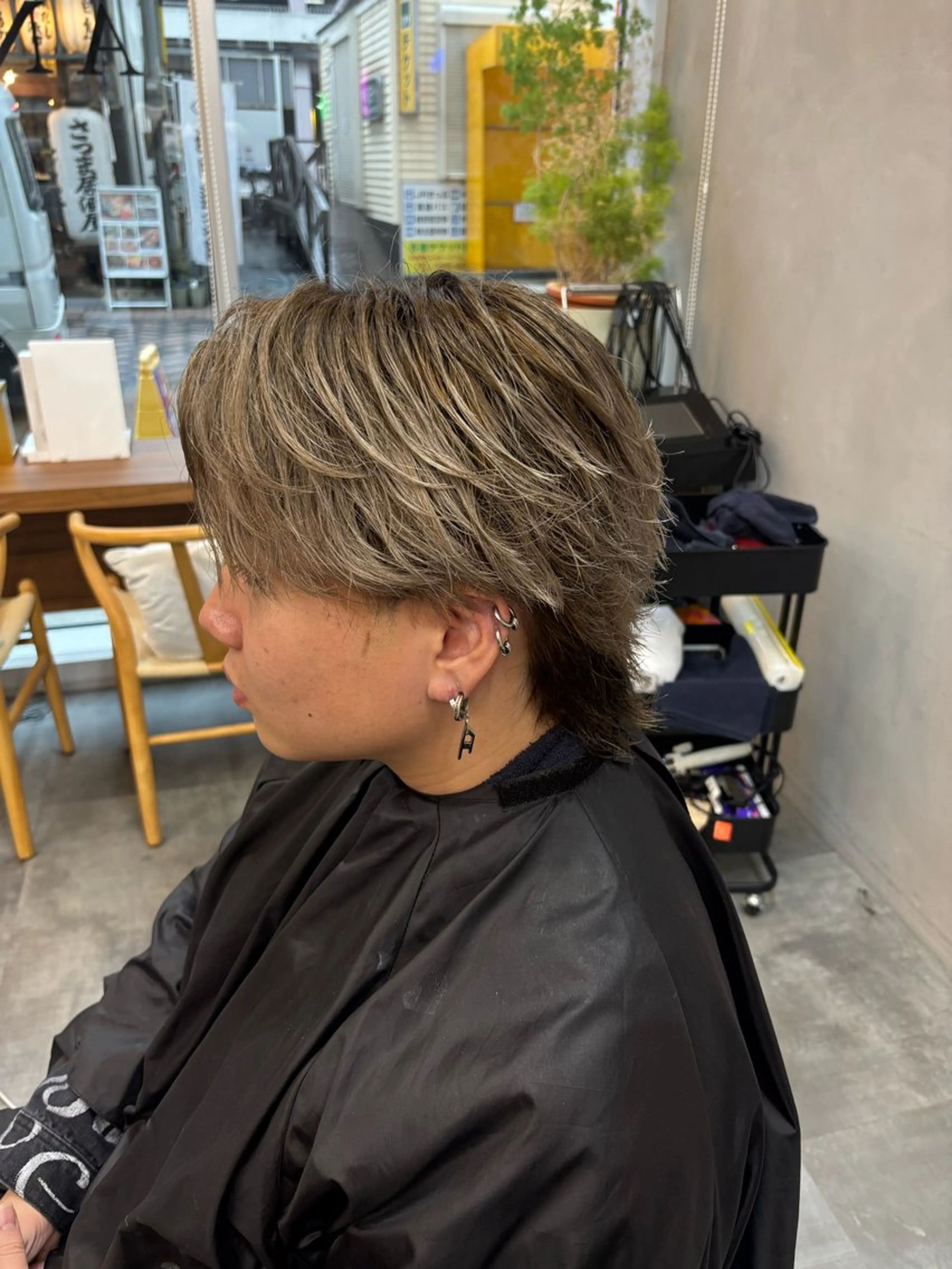 ショート メンズ ヘアカラー 鹿児島 TSUBASAのヘアスタイル